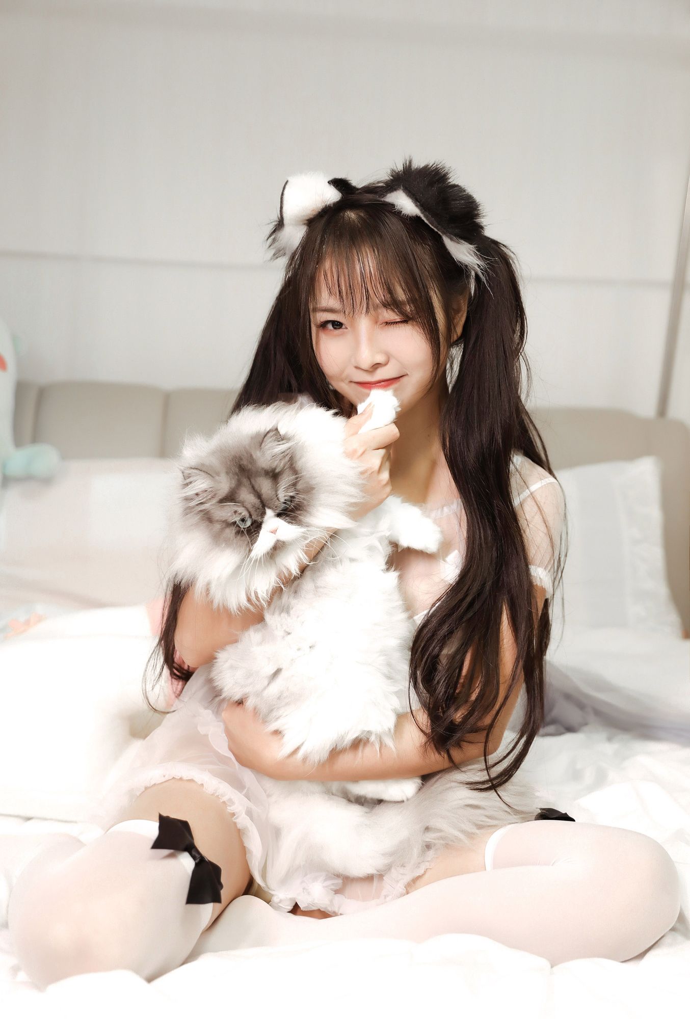 No.001 – 白色猫耳头饰 [10P]-次元堂