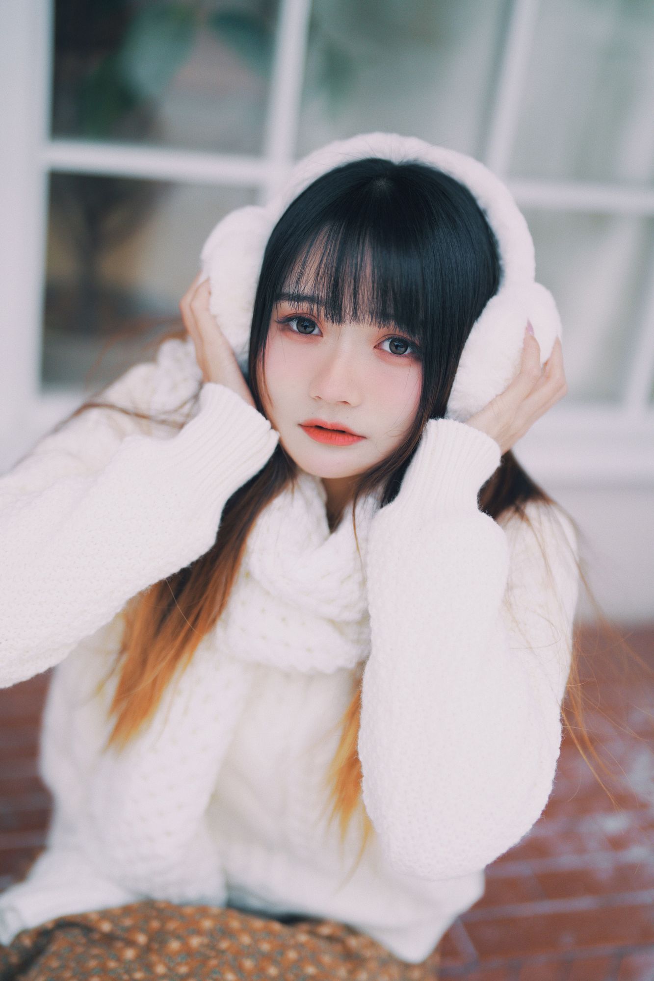 No.028-草原小卓玛 在雪中等待 [34P]-次元堂