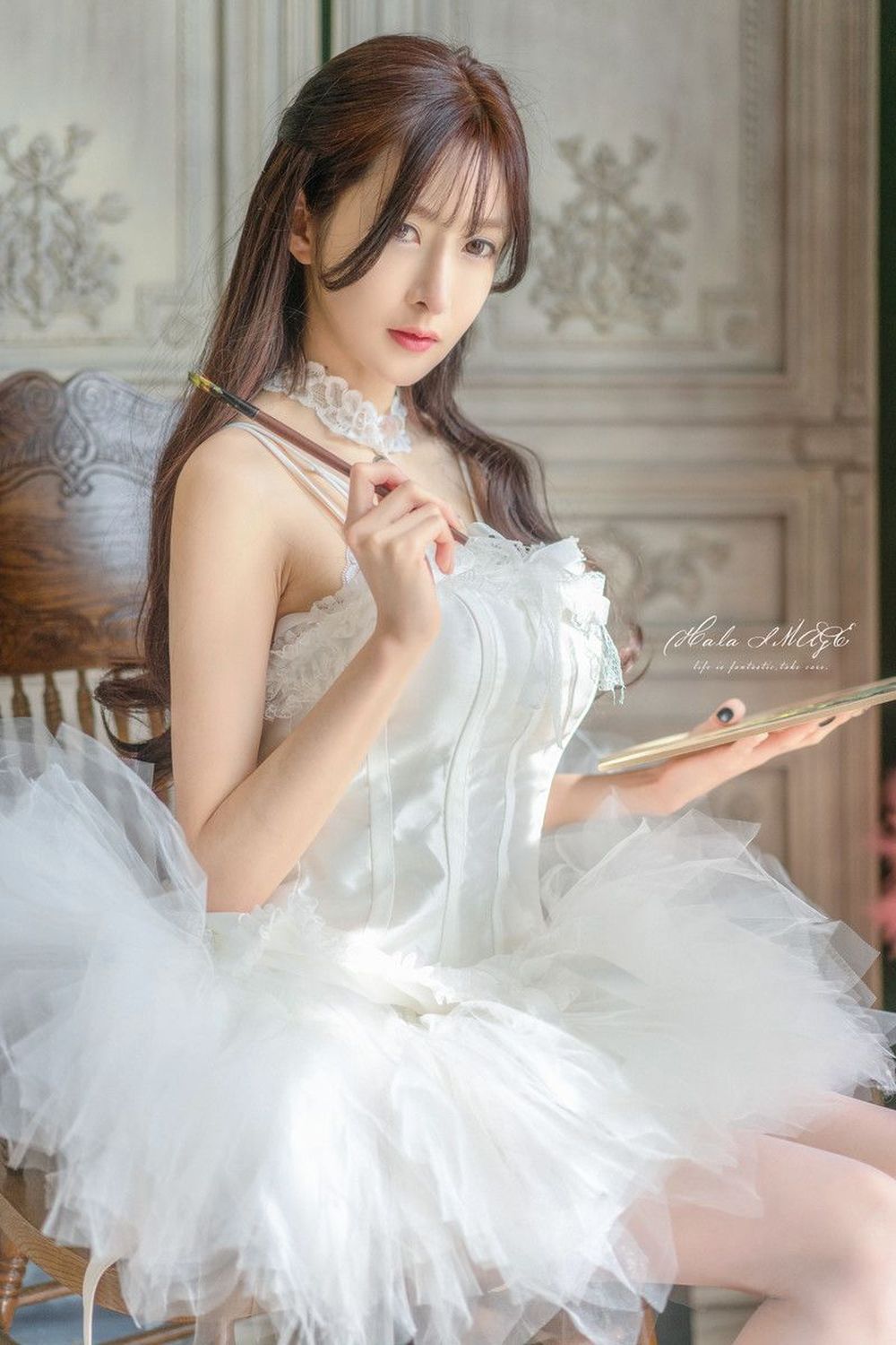 No.007-白色吊带裙 [24P]-次元堂