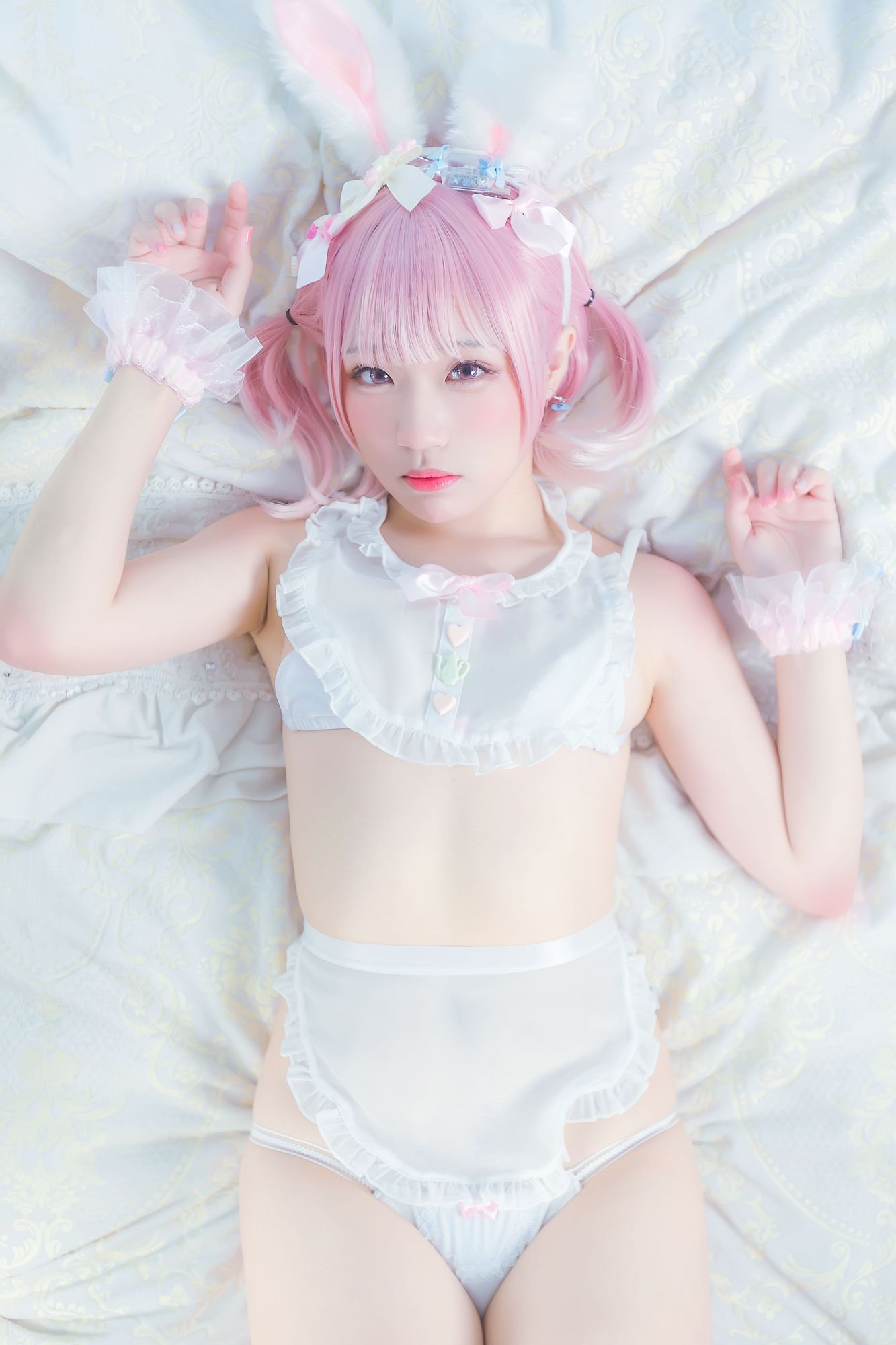 No.009-白粉色兔女郎 [30P]-次元堂