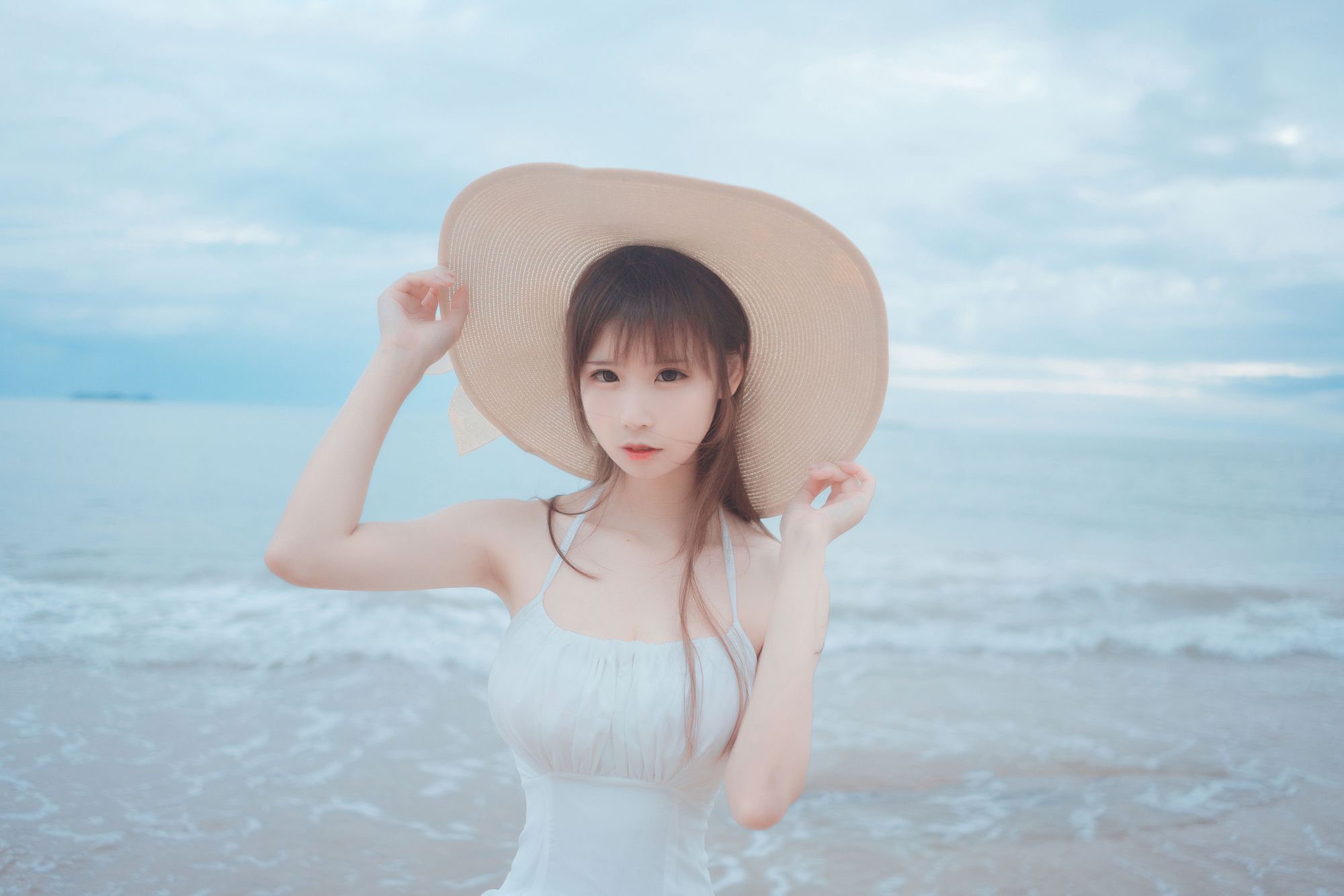 No.011-海岸 白裙 [9P]-次元堂