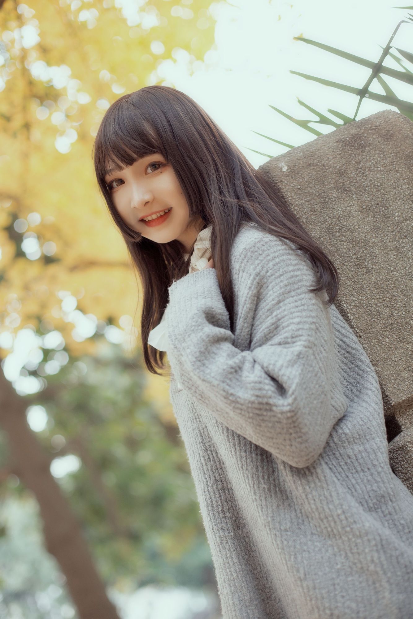 No.036-银杏树下 [21P]-次元堂