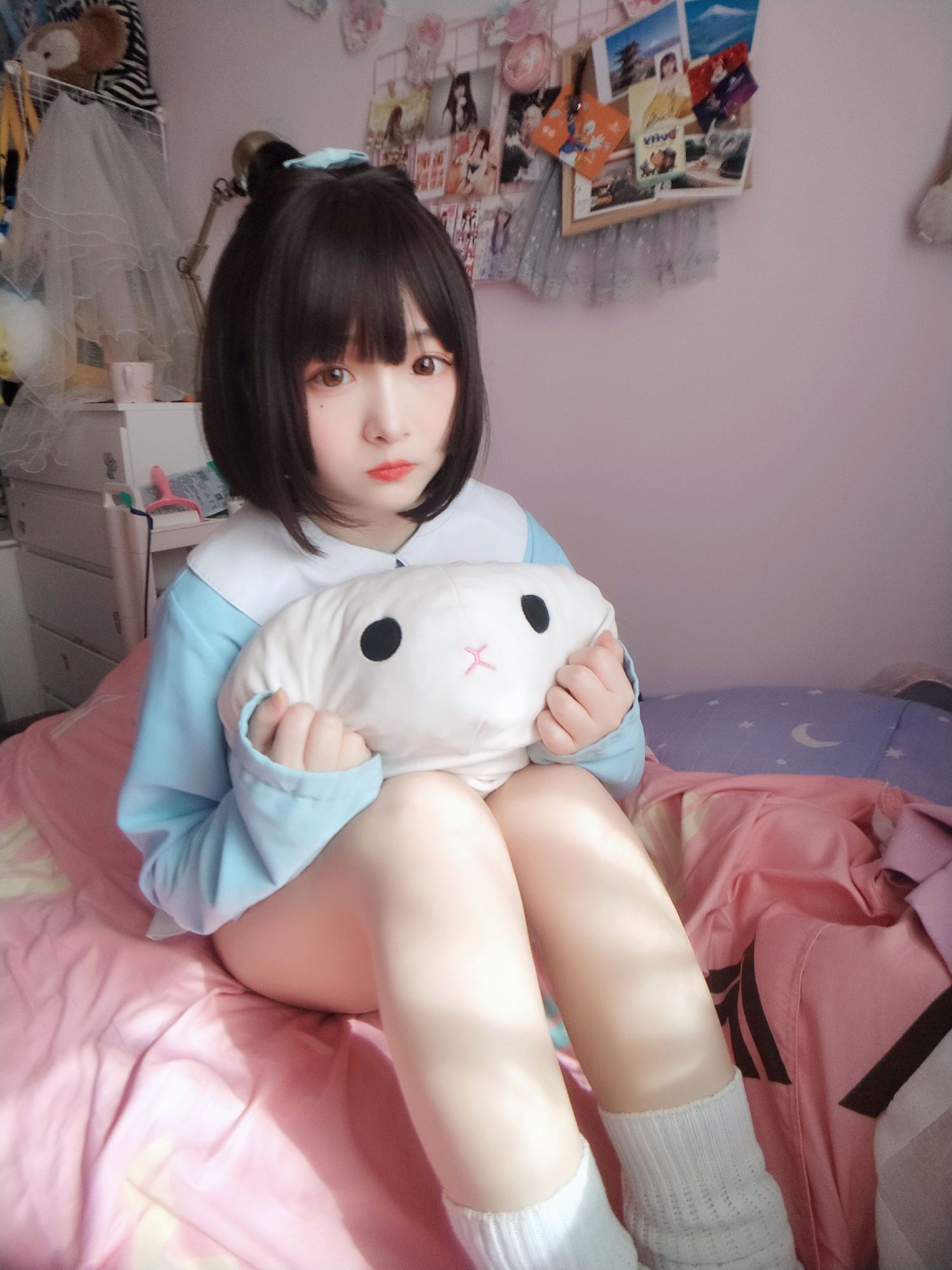 No.048-淡蓝衣白袜果足 [41P 4V]-次元堂