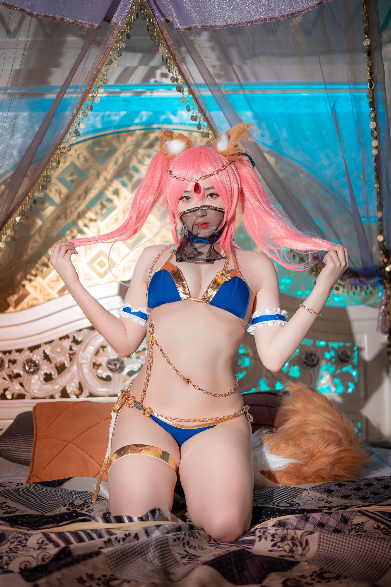 No.076-[CreamSoda]-Cosplay Tamamo + Kama (FGO) [40P]-次元堂