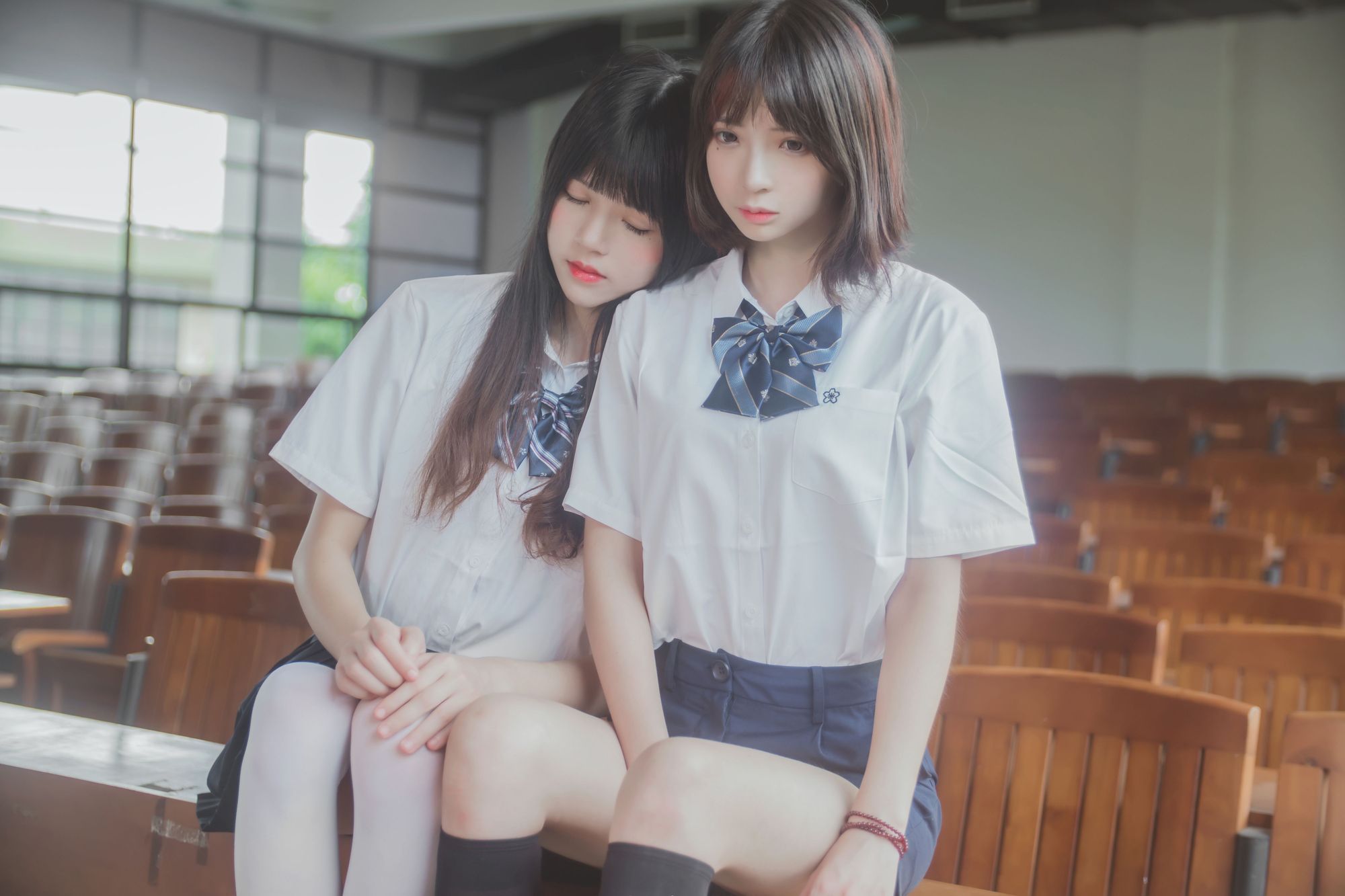 No.001-JK百合1 – 桜桃喵&疯猫ss [43P]-次元堂