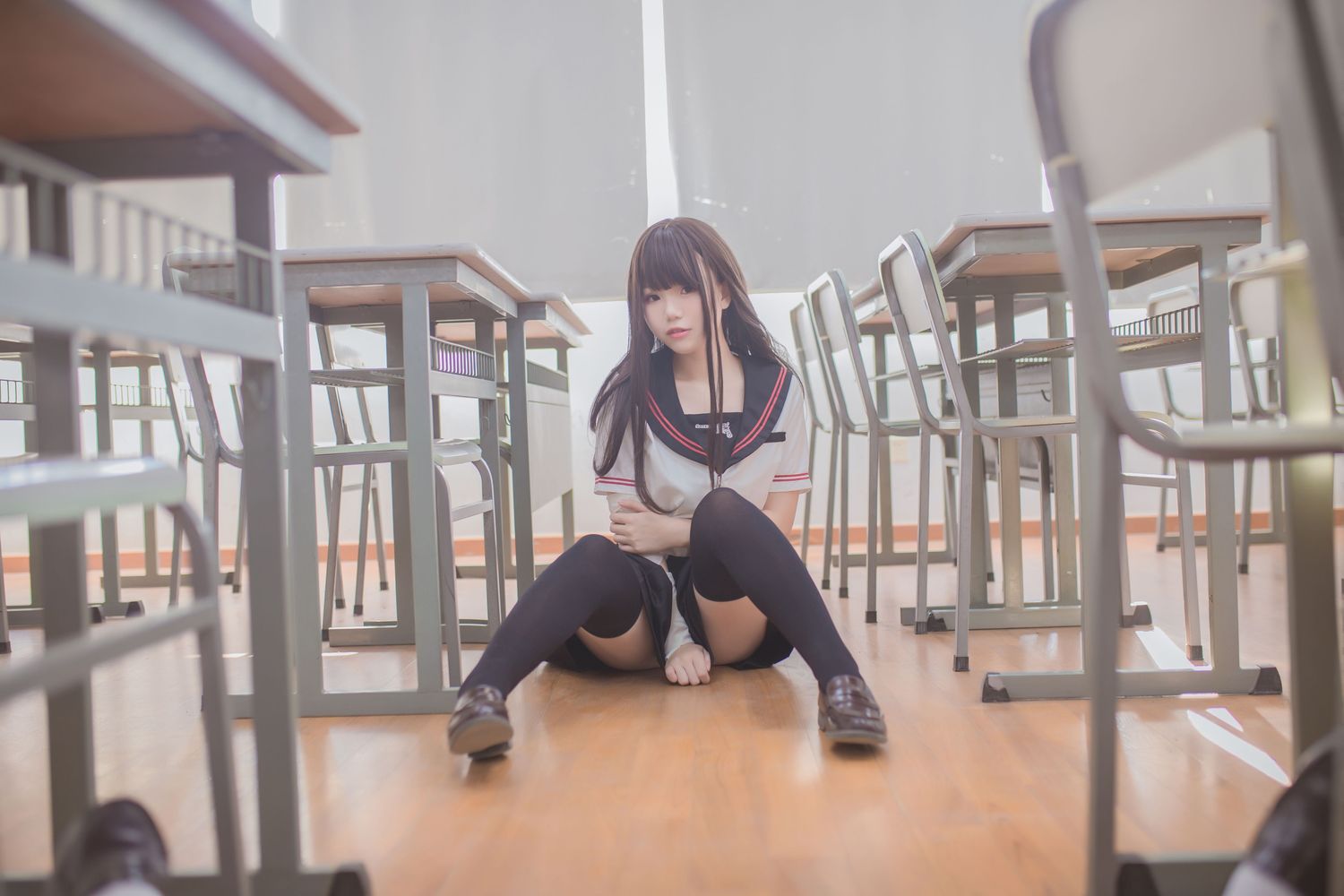 No.003-黑丝JK [39P]-次元堂