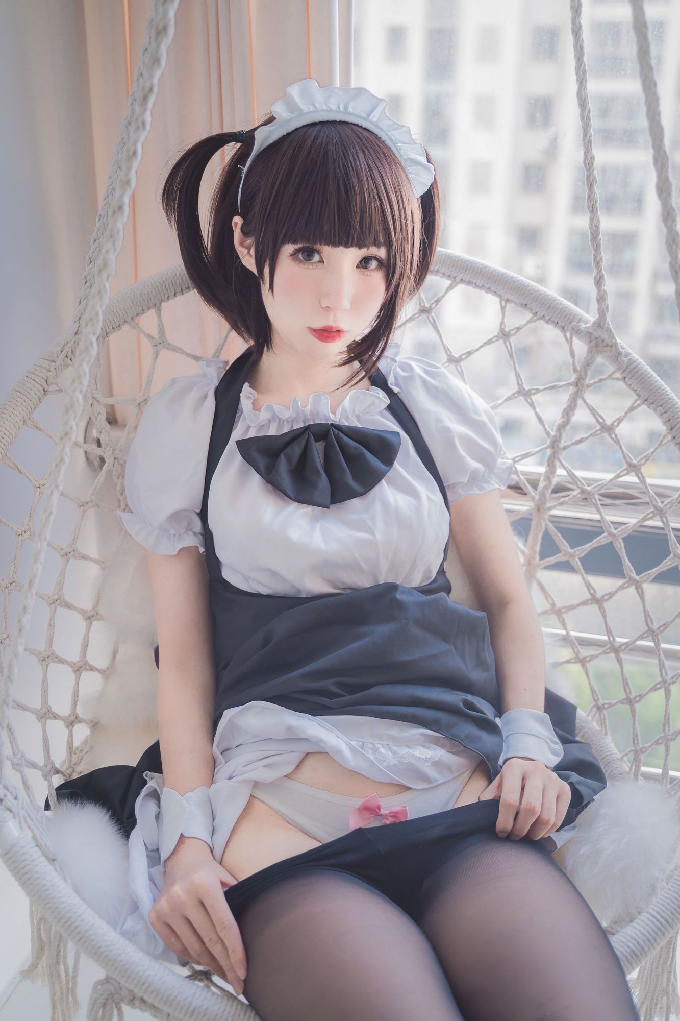 No.005-黑丝女仆 [45P 2V]-次元堂