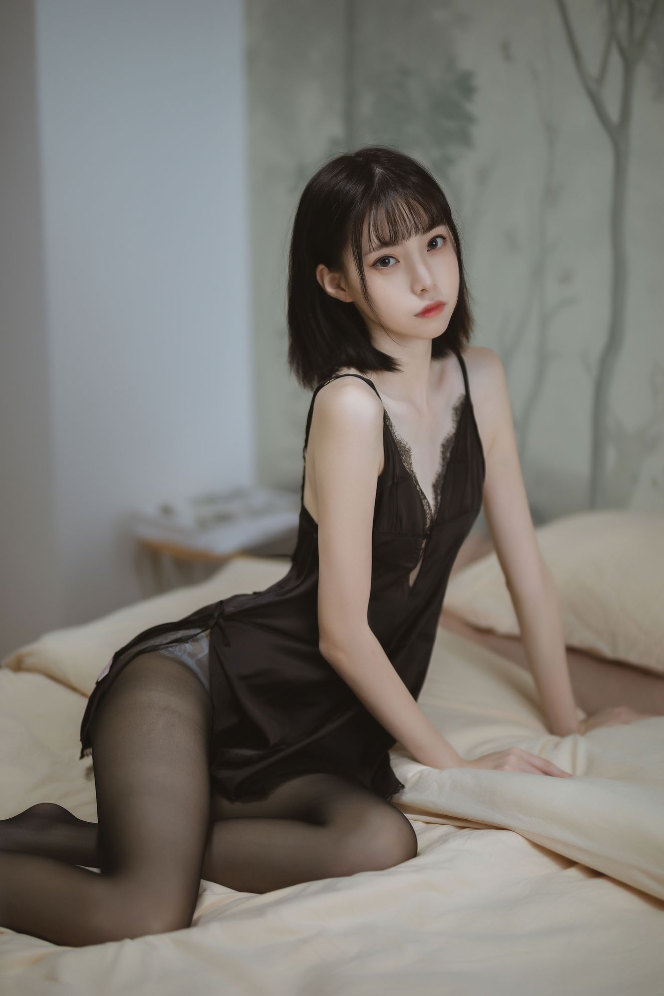 No.006-黑色蕾丝睡衣 [40P]-次元堂