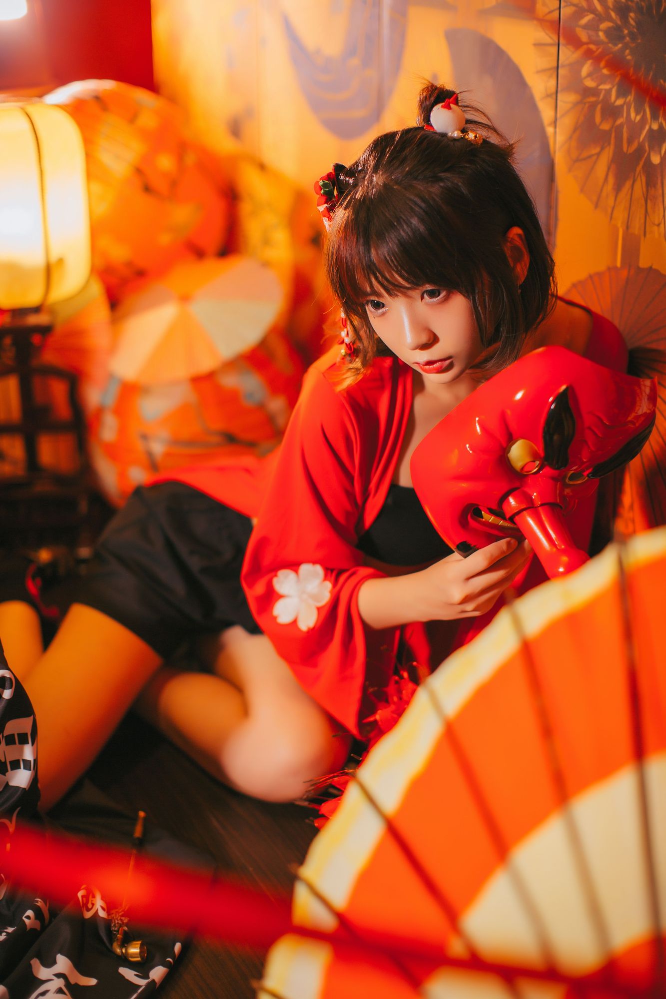 No.009-红色羽衣 [15P]-次元堂