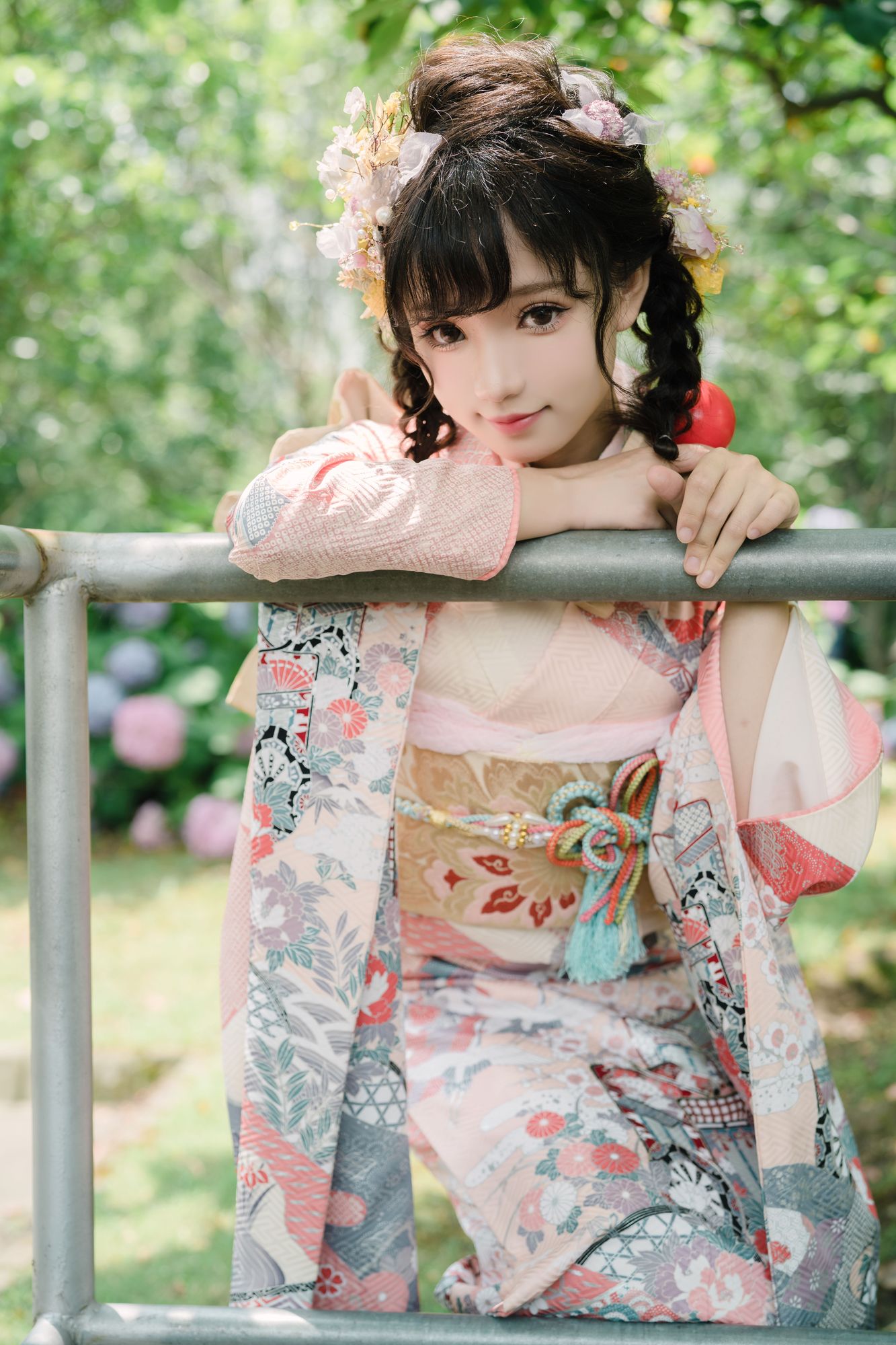 No.009-绣球花和服 [18P]-次元堂