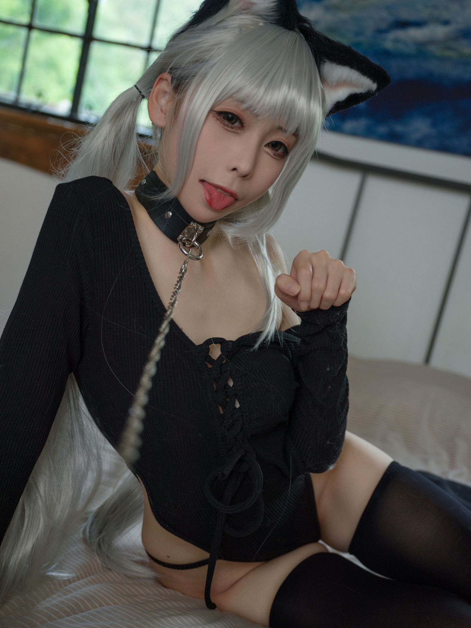 No.009-黑猫针织衫连体衣 [57P 1V]-次元堂