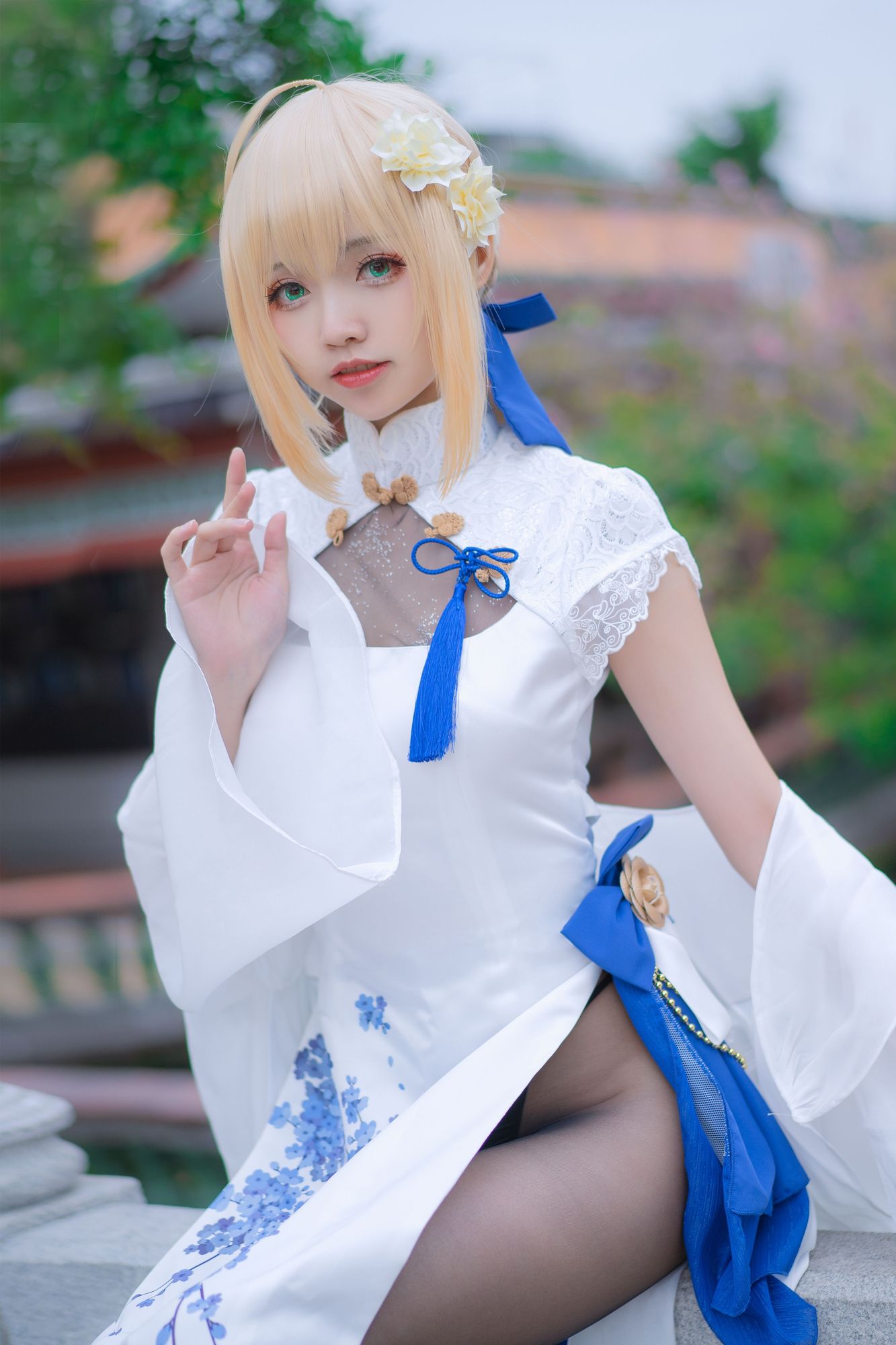 No.017 – FGO saber 四周年旗袍 [15P]-次元堂