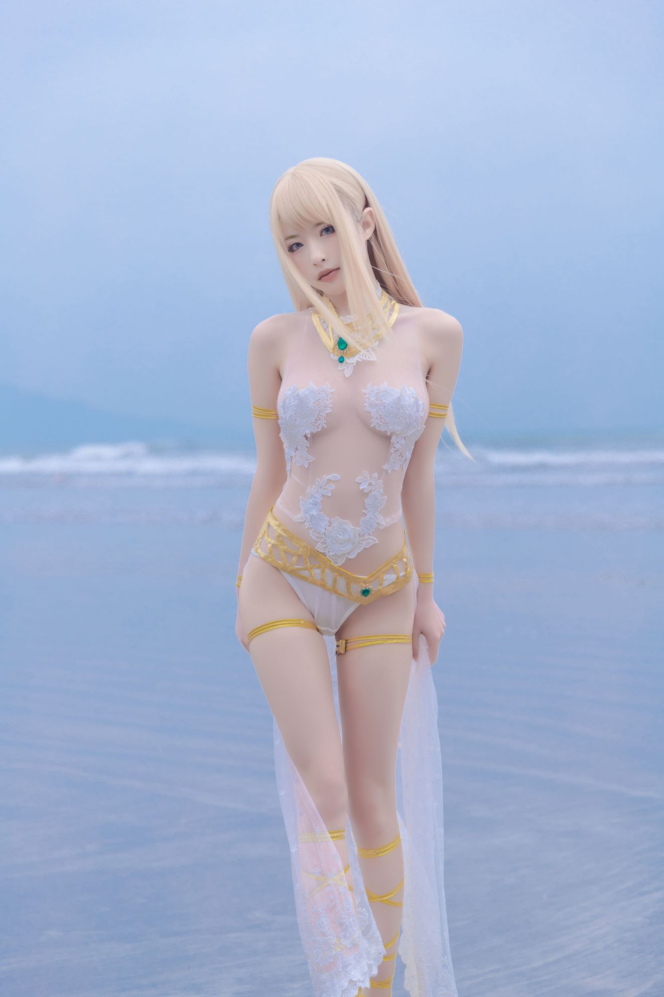 No.023-玛丽萝丝 白色泳衣 [33P]-次元堂