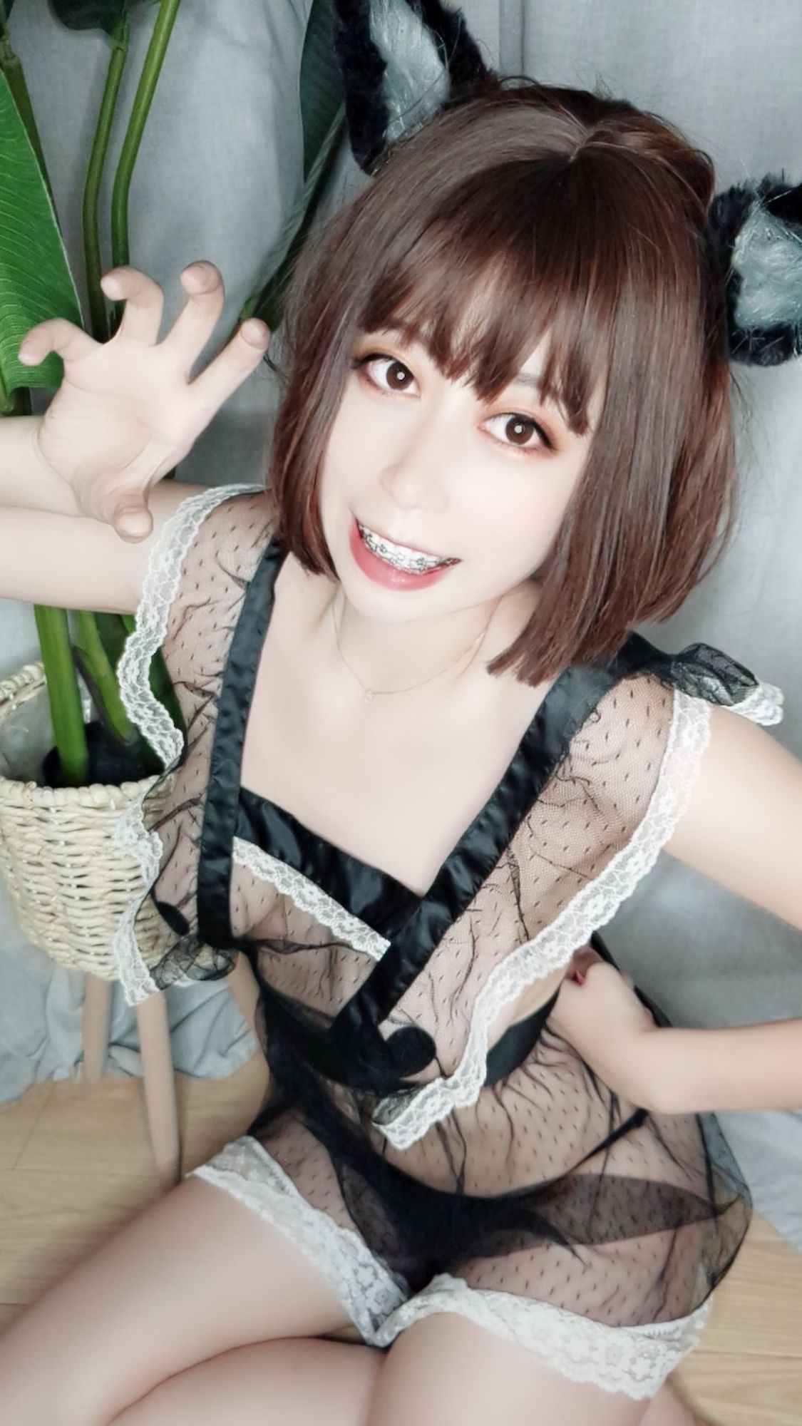 No.024-自撮り Vol.003 猫耳透明睡衣 [50P]-次元堂