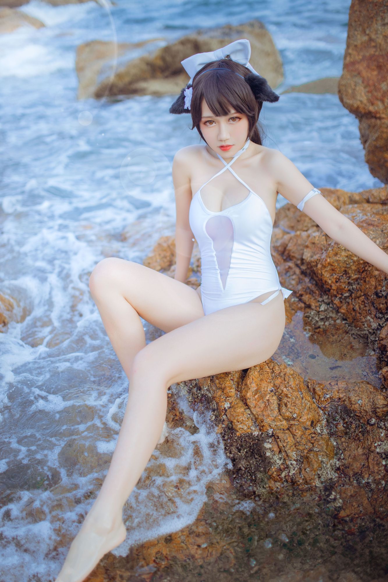 No.025-爱宕泳装 – 抖娘_利世×不呆猫 [41P]-次元堂