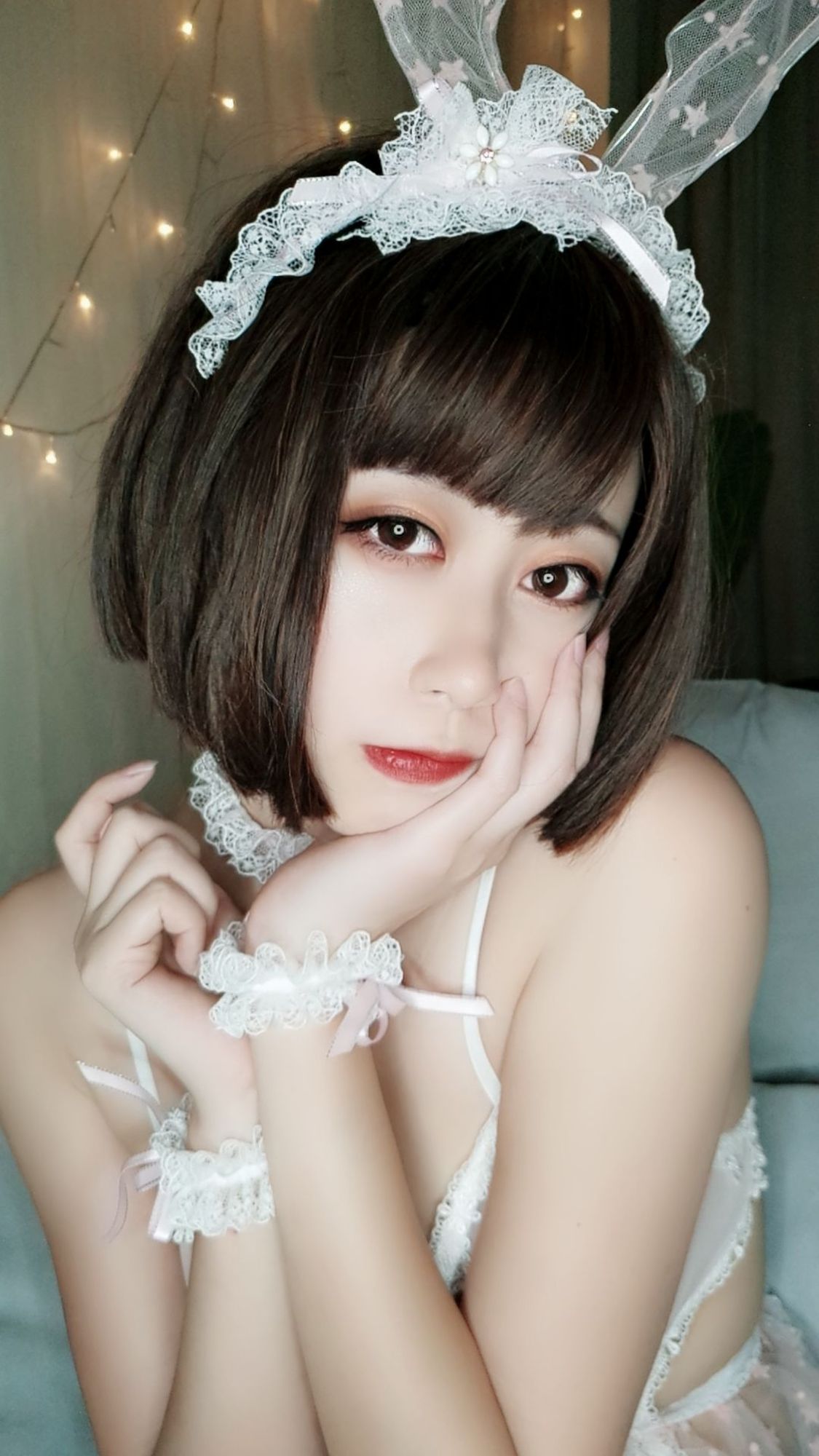 No.025-自撮り Vol.004 蕾丝兔女郎 [55P]-次元堂