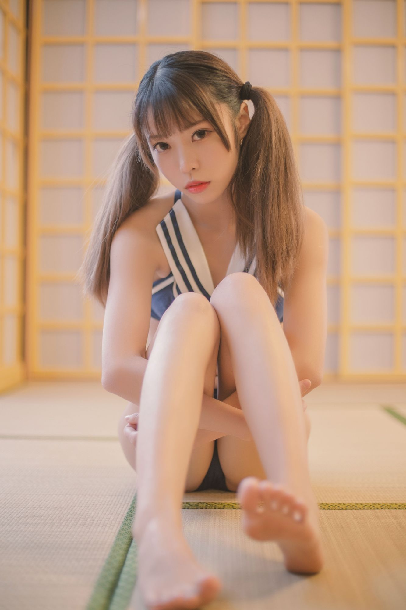 No.029-蓝白泳装 [22P]-次元堂