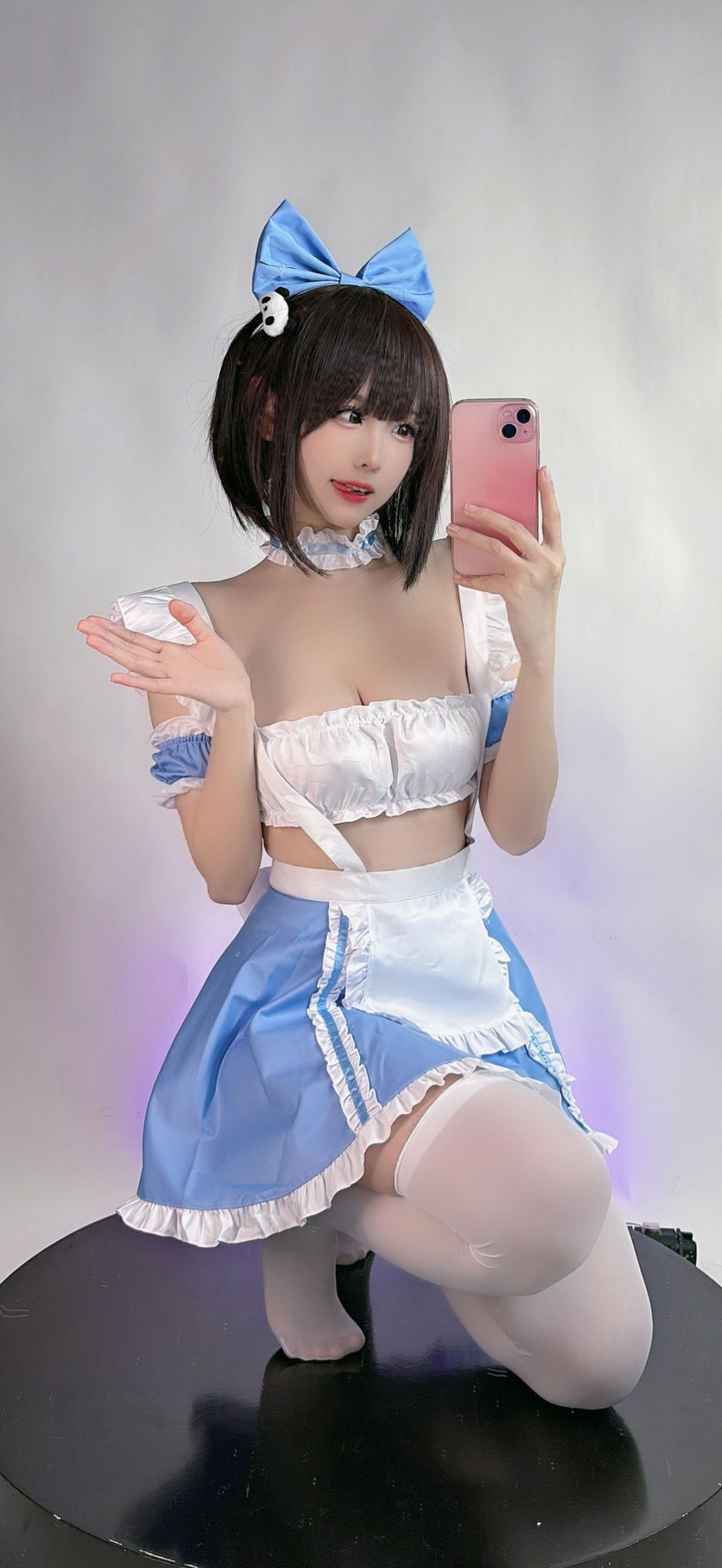 No.046 – 蓝白女仆 [10P]-次元堂