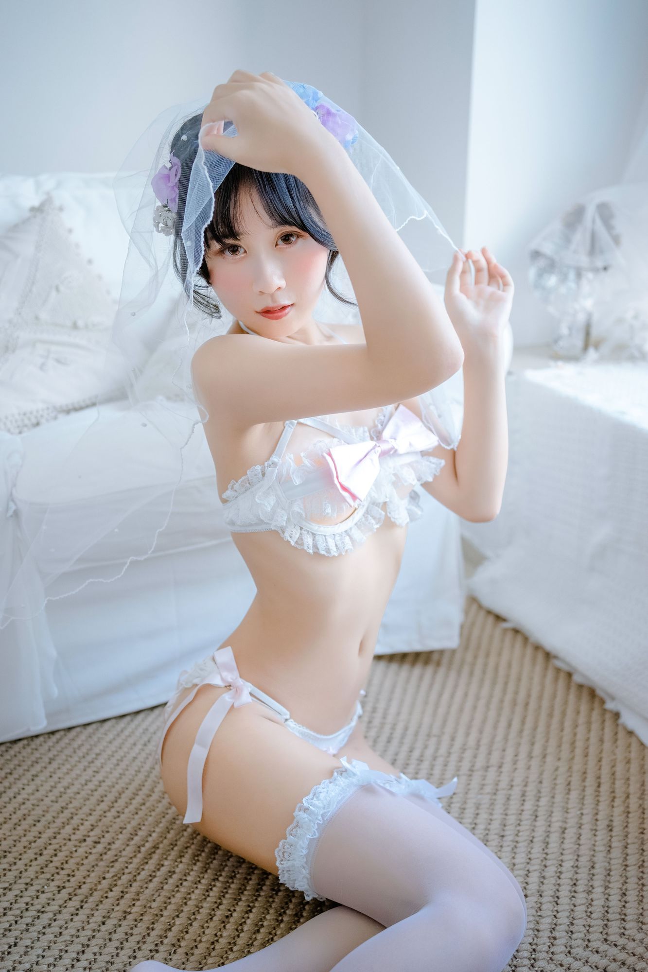 No.055 – 黑婚纱 玫瑰内衣 [23P]-次元堂