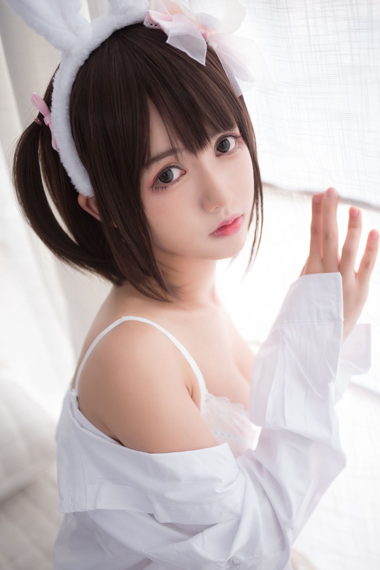 No.061-兽耳 白色蕾丝情趣 [16P]-次元堂