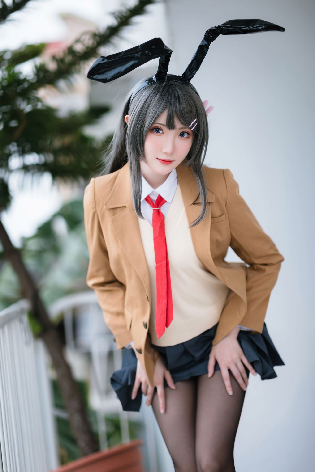 No.088 – 樱岛麻衣 校服 [20P]-次元堂