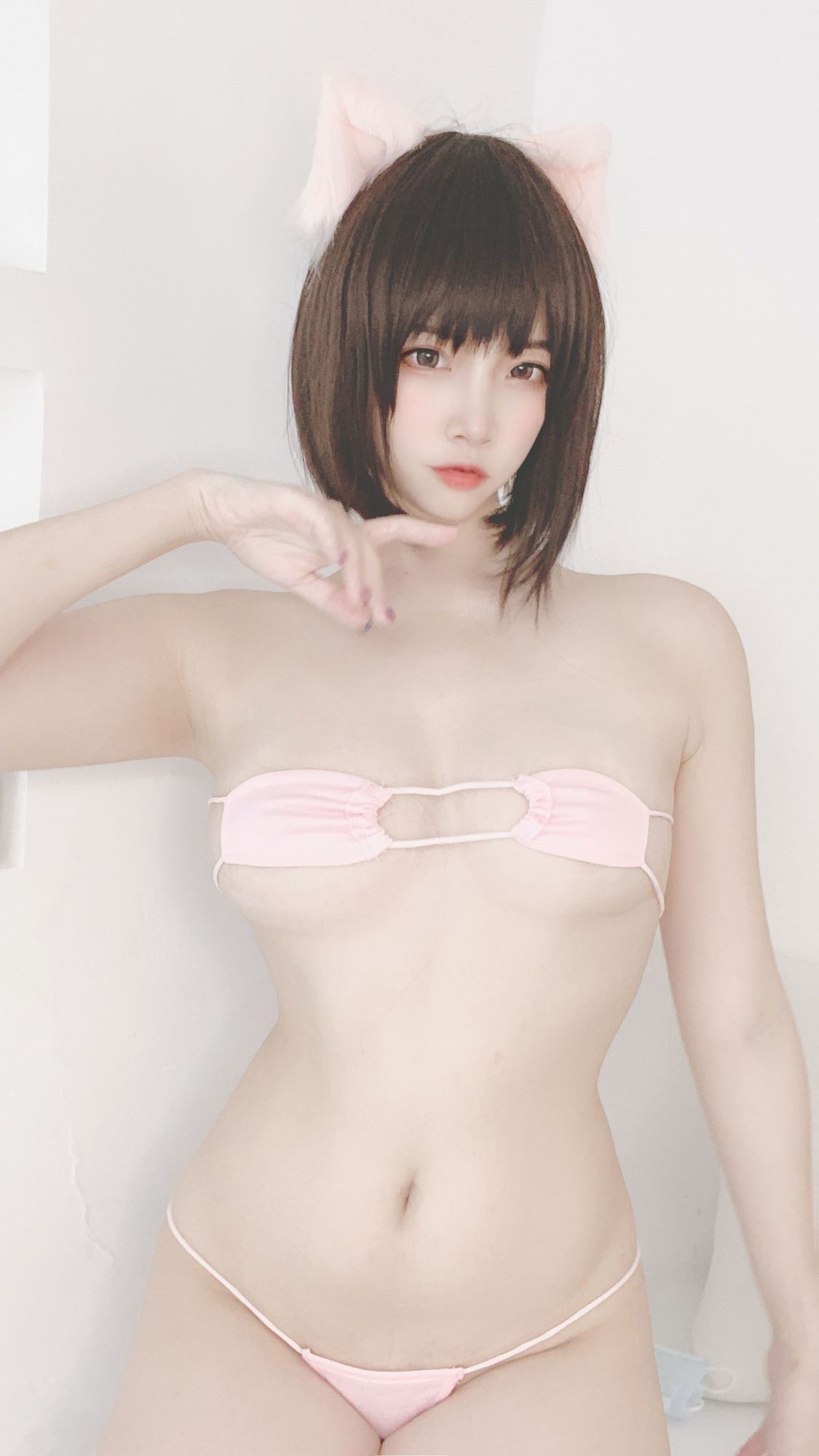 No.091-4月铁粉福利 猪猪比基尼自拍 [9P]-次元堂