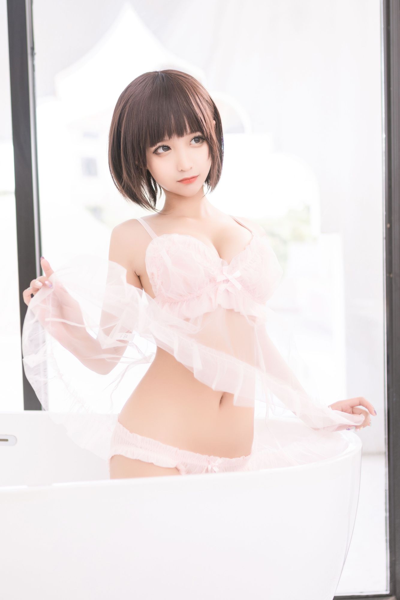 No.162-沫沫真爱版 粉纱 [40P]-次元堂