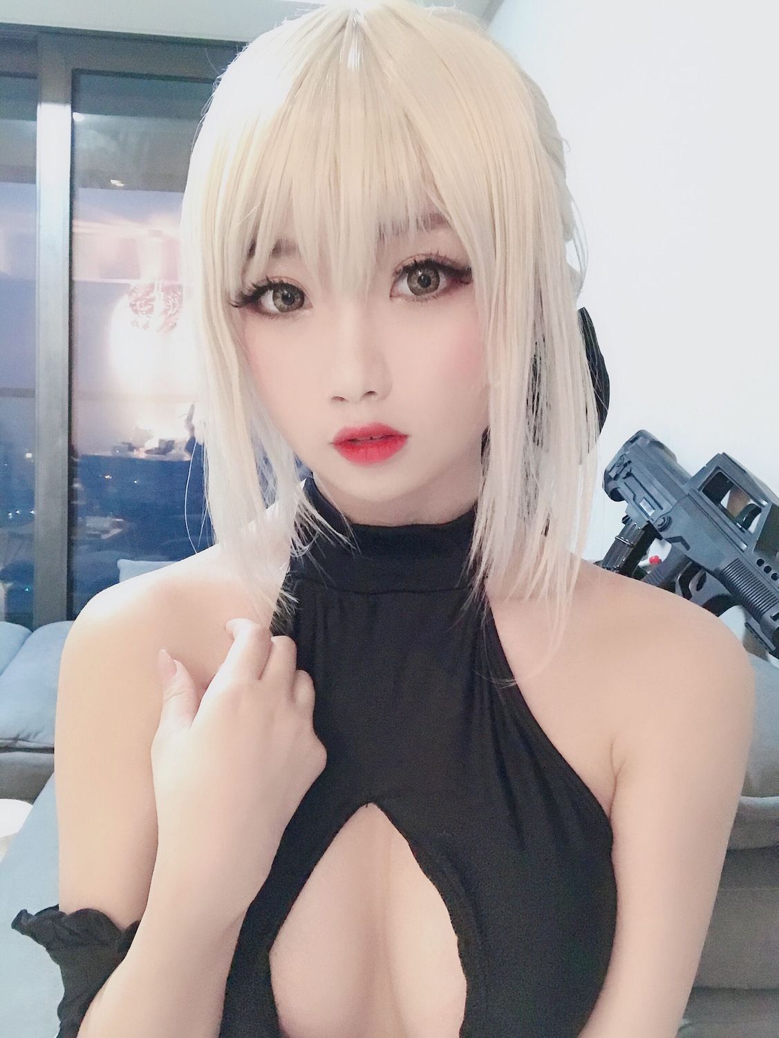 No.007–2黑呆泳装自拍无水印 [8P]-次元堂