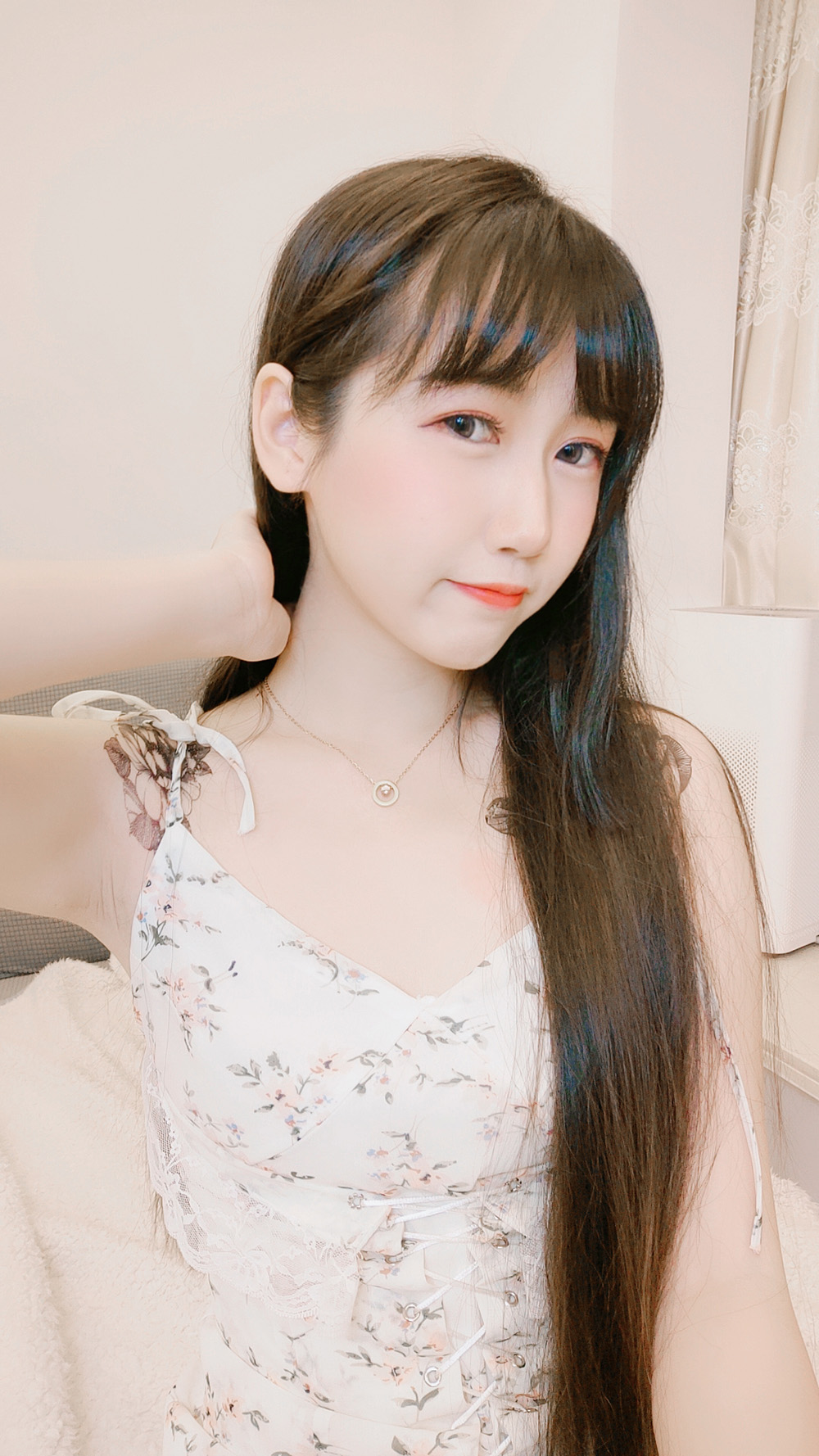不呆猫 粉色衬衣女友COSPLAY图片包合集