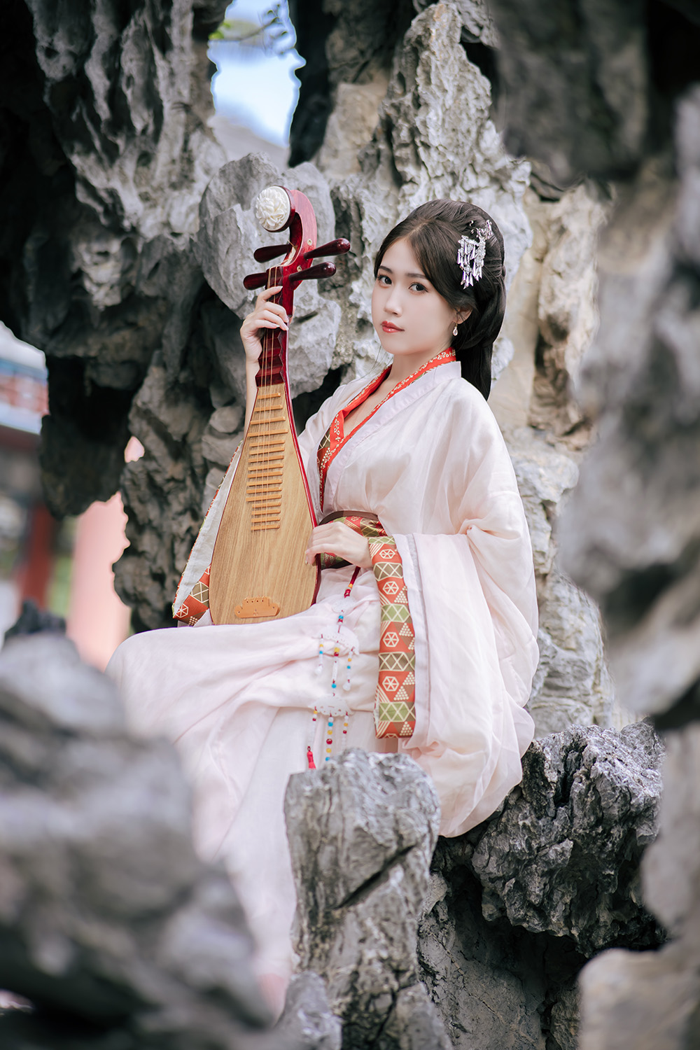 不呆猫 粉色衬衣女友COSPLAY图片包合集