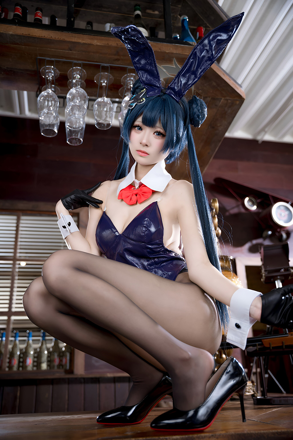 九柒喵 妃咲兔女郎[59P-322M]-次元堂