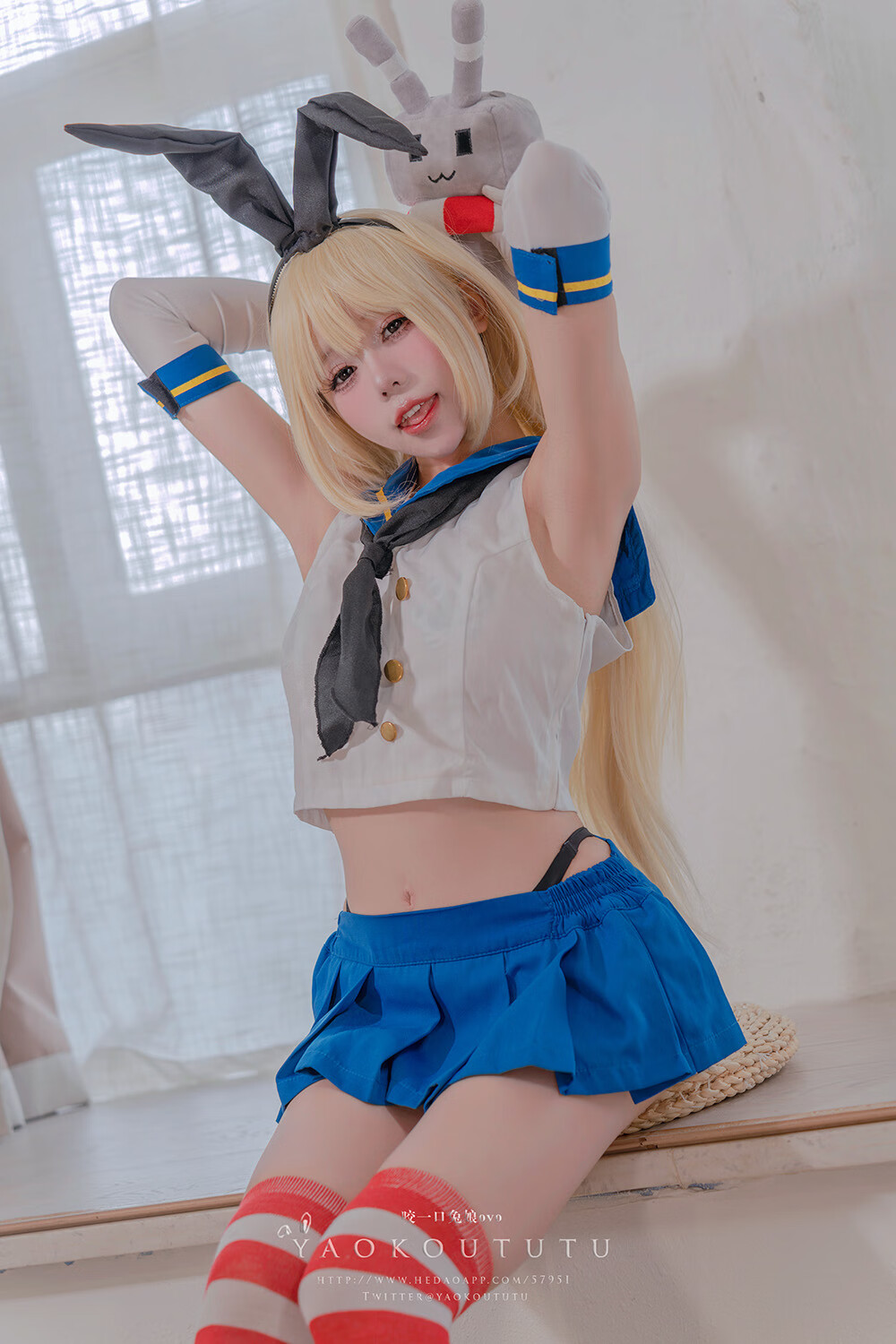咬一口兔娘(黏黏团子兔) –岛风的修整&Twice[52P1V-1.08G]