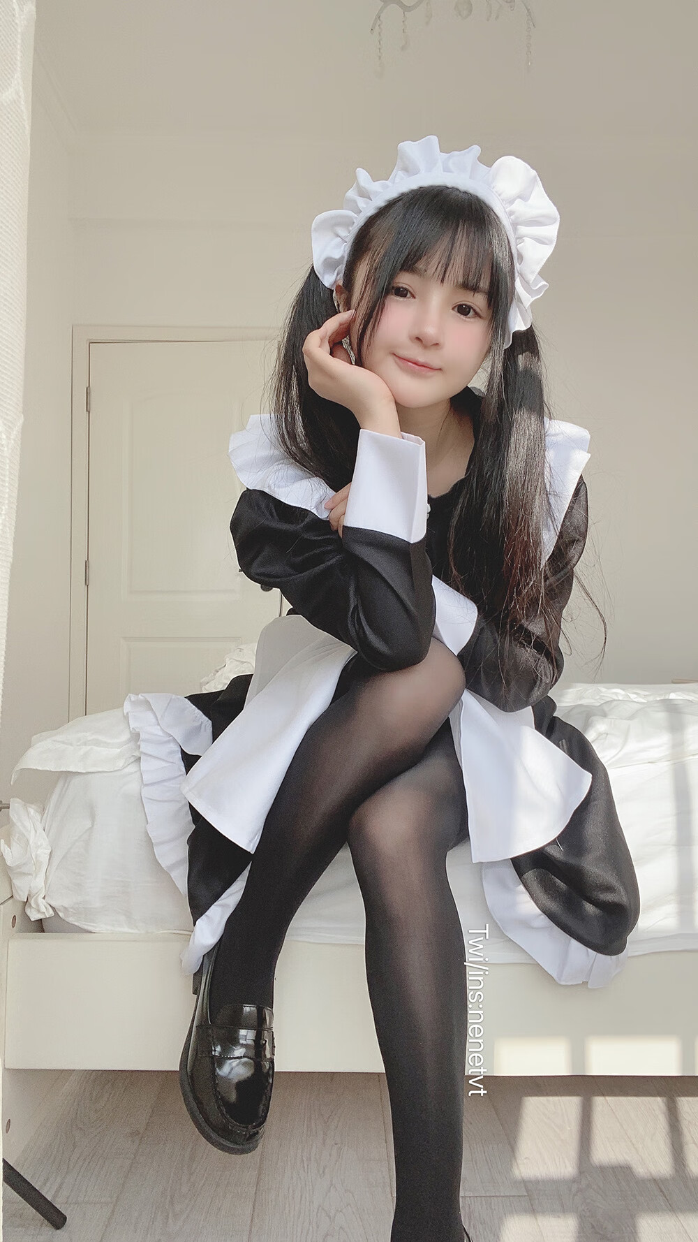 桜井宁宁 双马尾黑丝女仆[62P2V-275MB]-次元堂