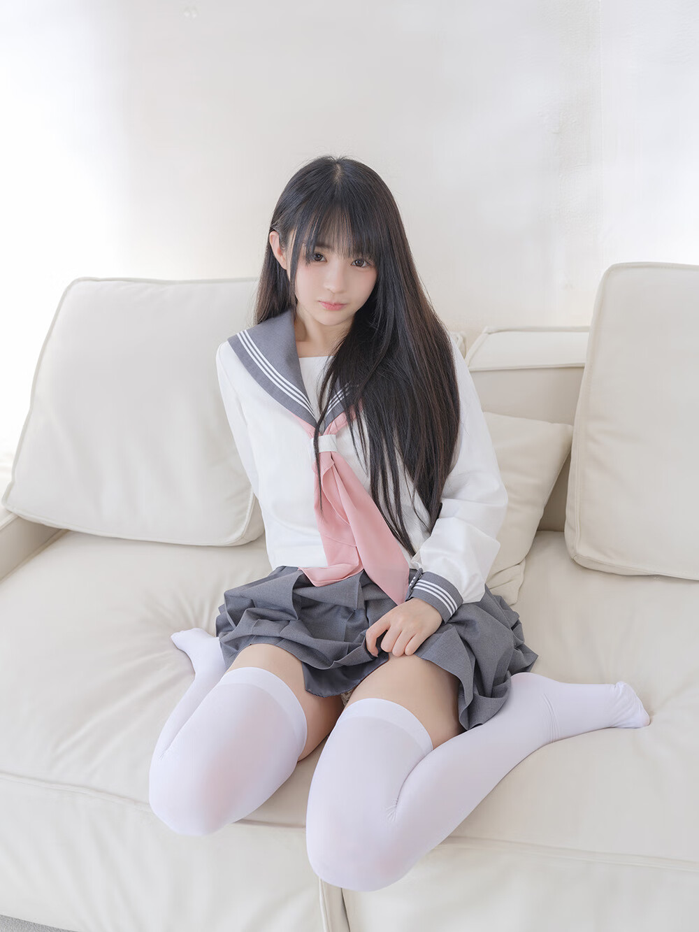 桜井宁宁 白丝JK[86P-311M]-次元堂