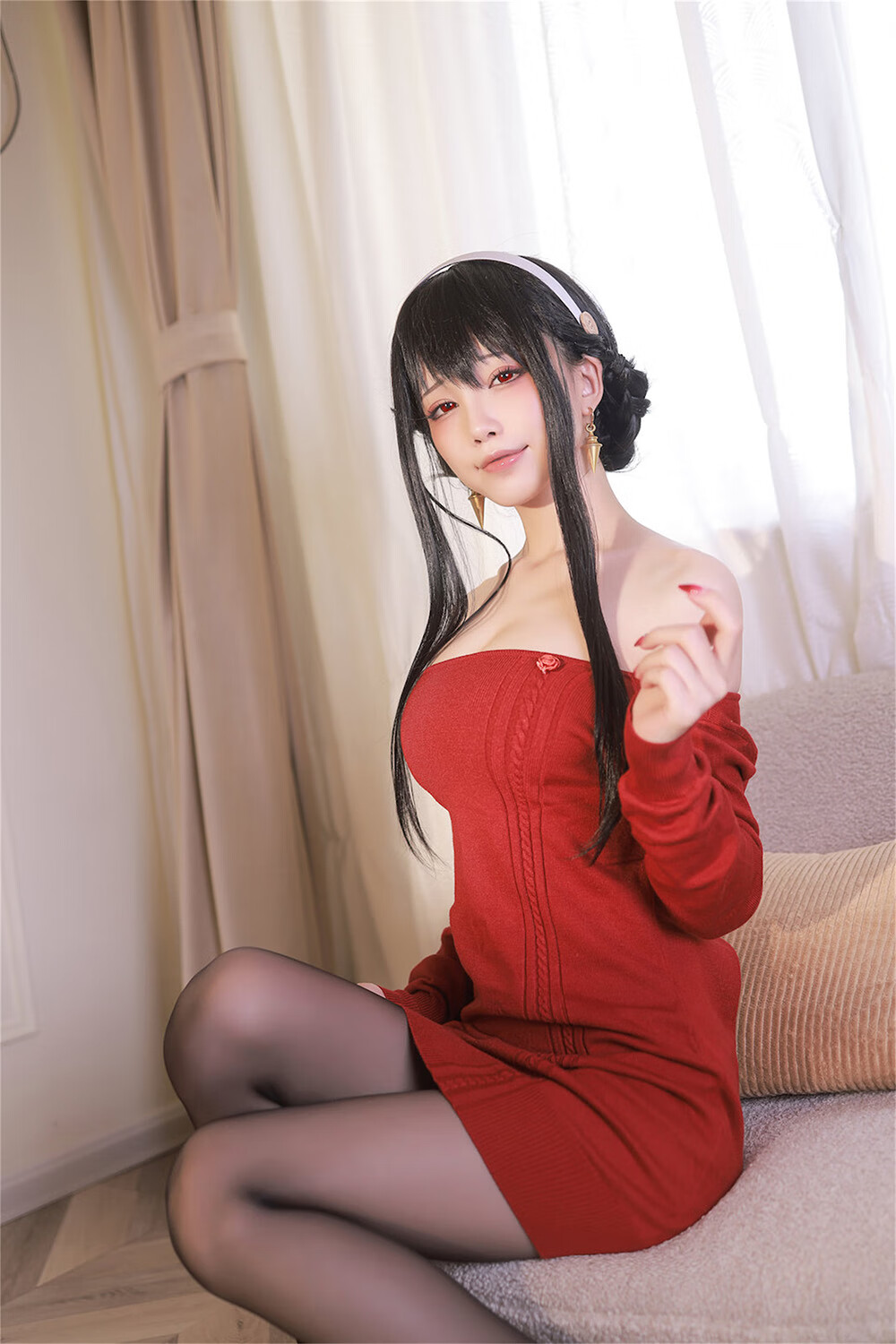 水淼aqua 约尔 红毛衣[68P-77MB]-次元堂