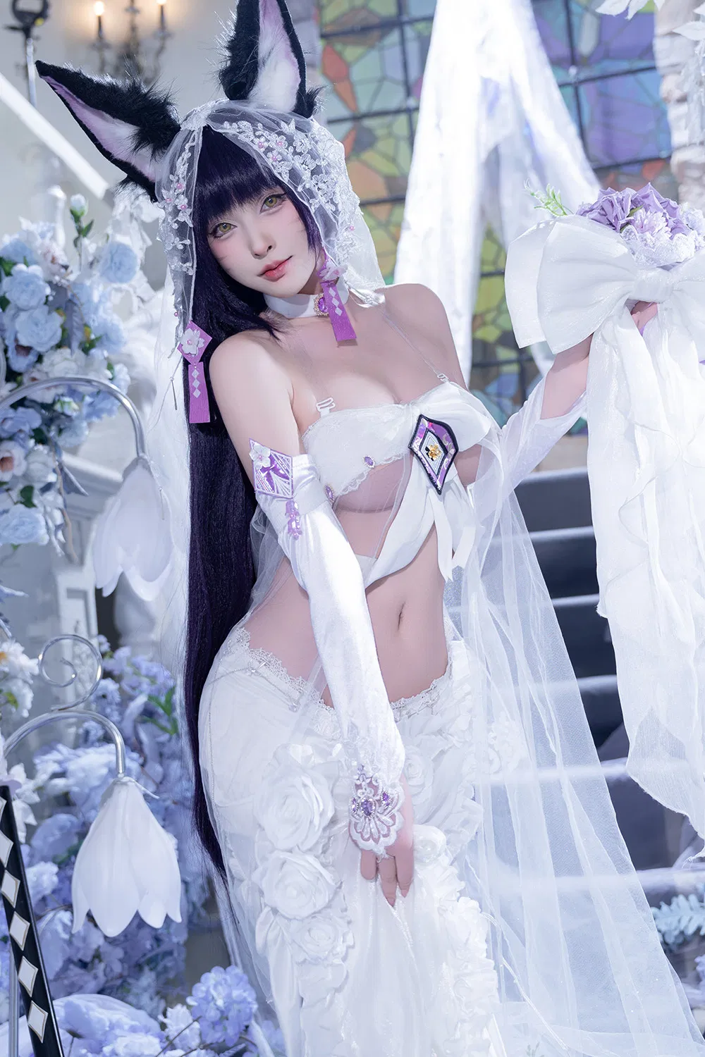 清水由乃 碧蓝航线 武藏 紫藤花 [51P1V-638MB]-次元堂