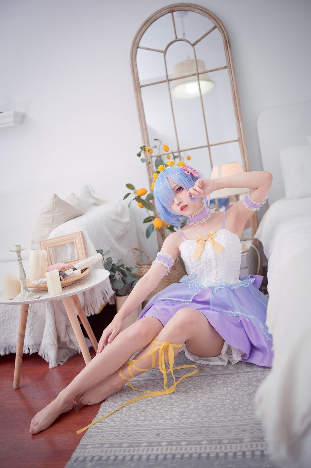 花柒Hana 蕾姆CLEAR DRESS [15P-34MB]