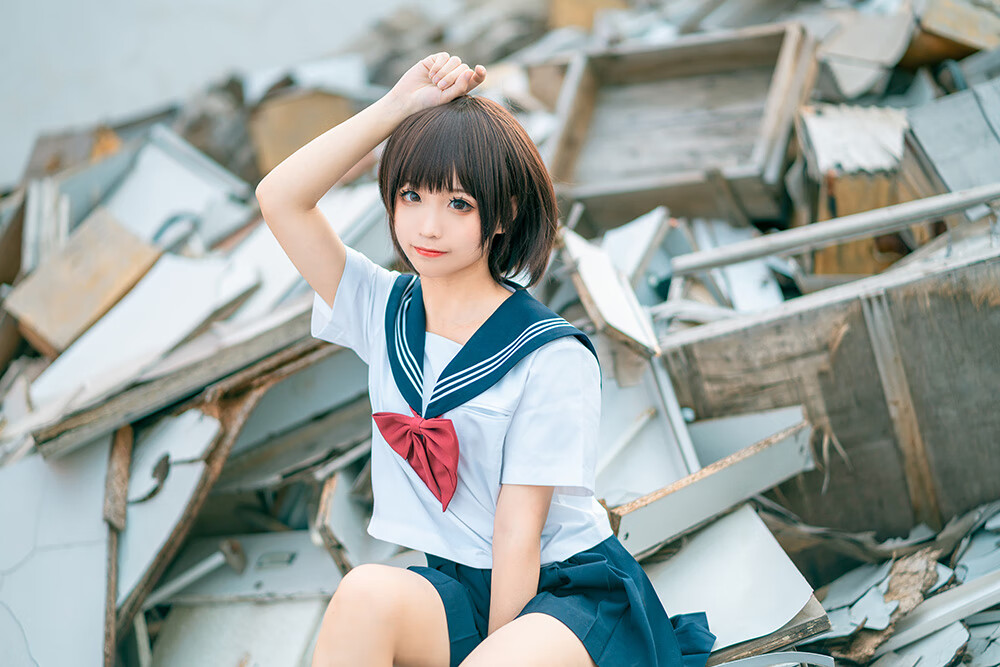 蠢沫沫 天台JK [40P-443MB]-次元堂