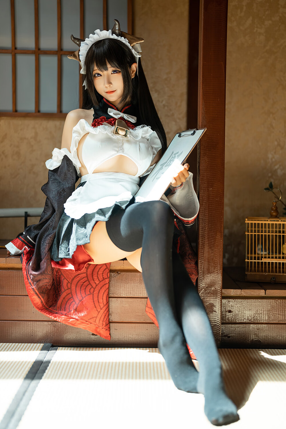 蠢沫沫 牛牛女仆[15P-143.6M]-次元堂