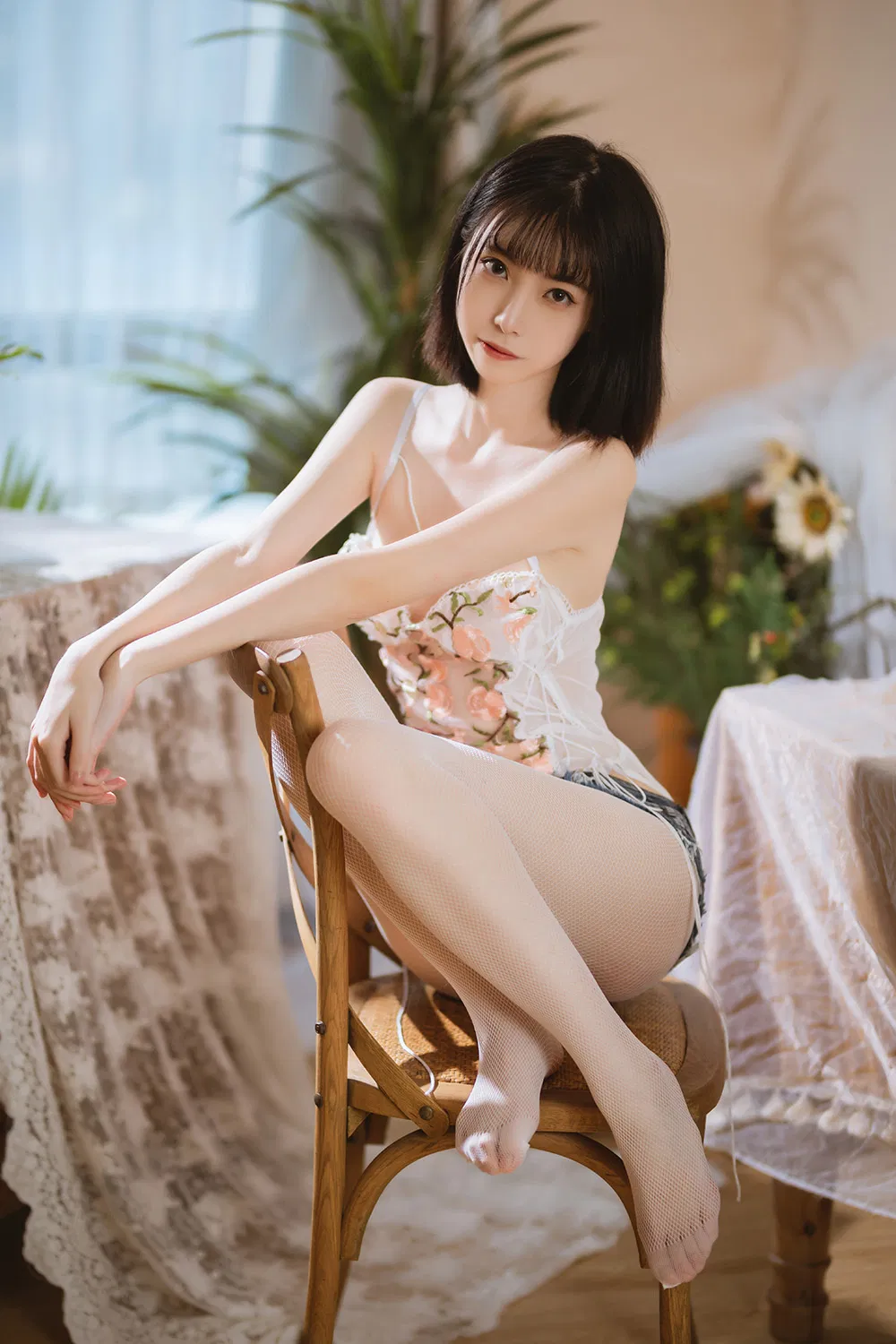 许岚LAN 纯欲牛仔短裤[40P-555MB]-次元堂