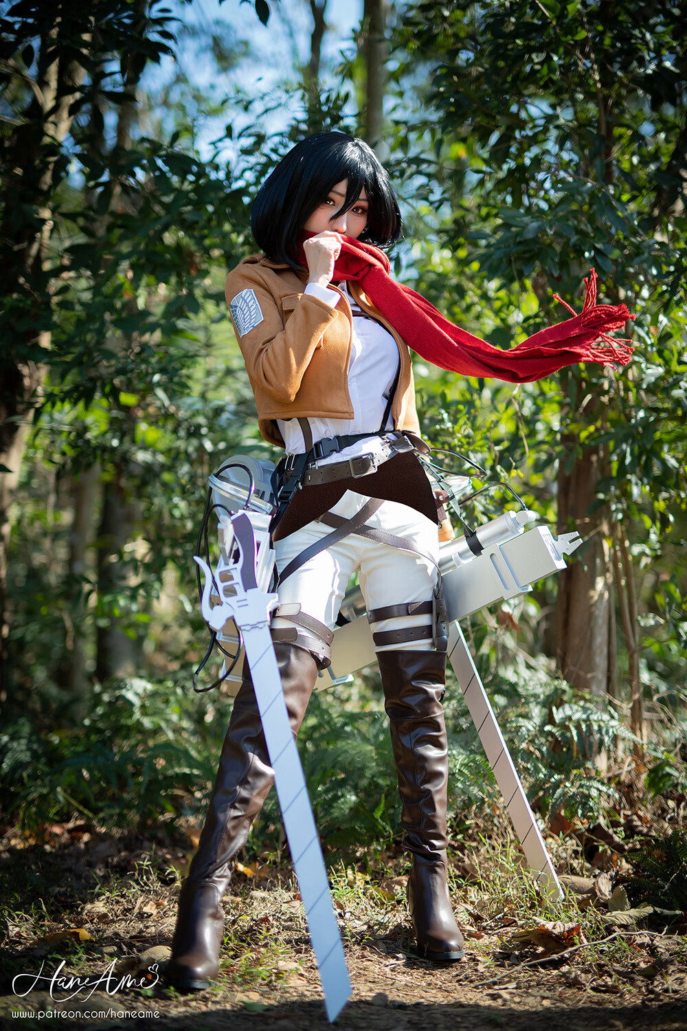 雨波_HaneAme Attack on _Mikasa_米卡沙