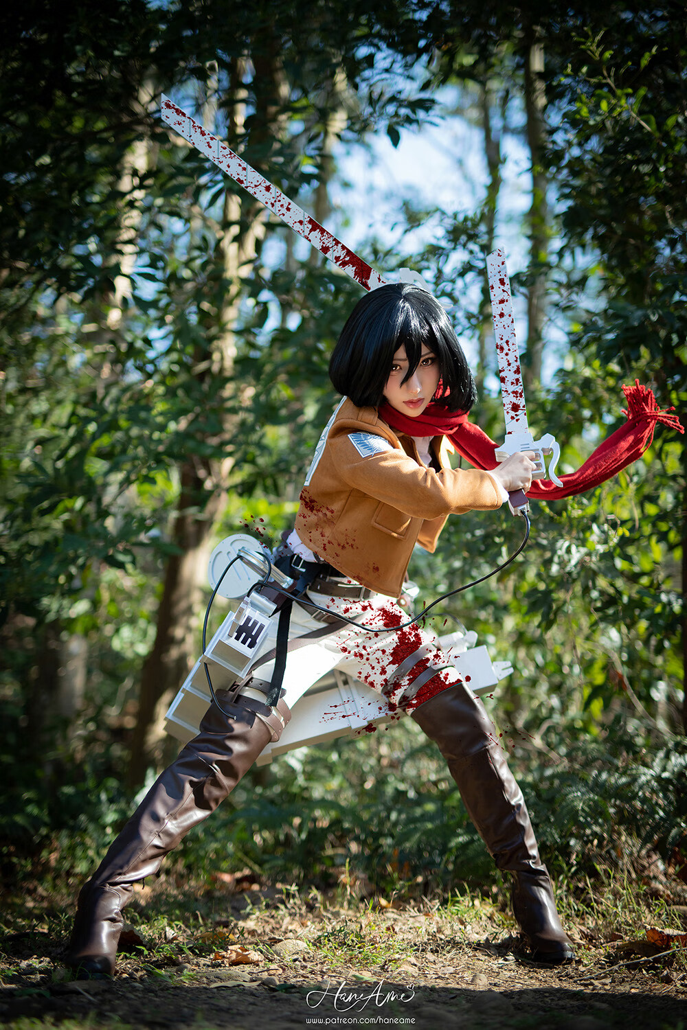 雨波_HaneAme Attack on _Mikasa_米卡沙