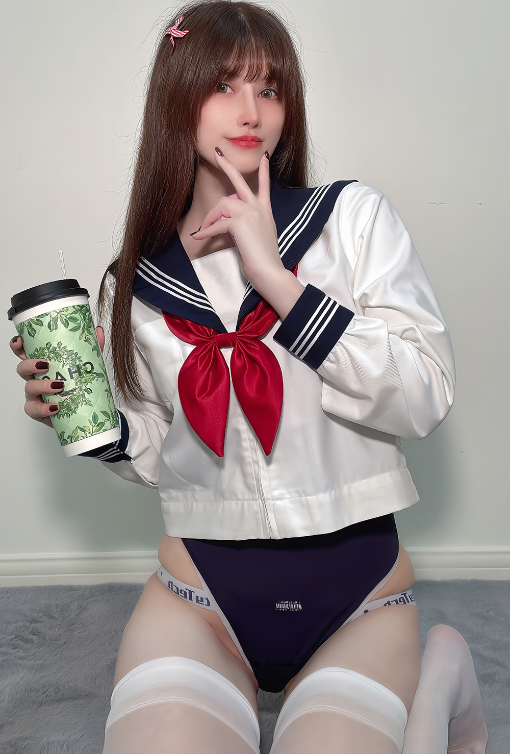 鹿八岁baby – 白丝水手服[35P-107M]