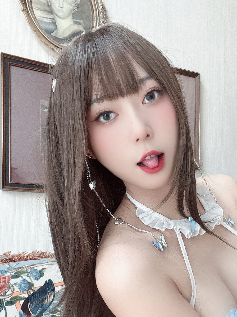 Money冷冷 蓝花朵朵[38P1V-520M]-次元堂