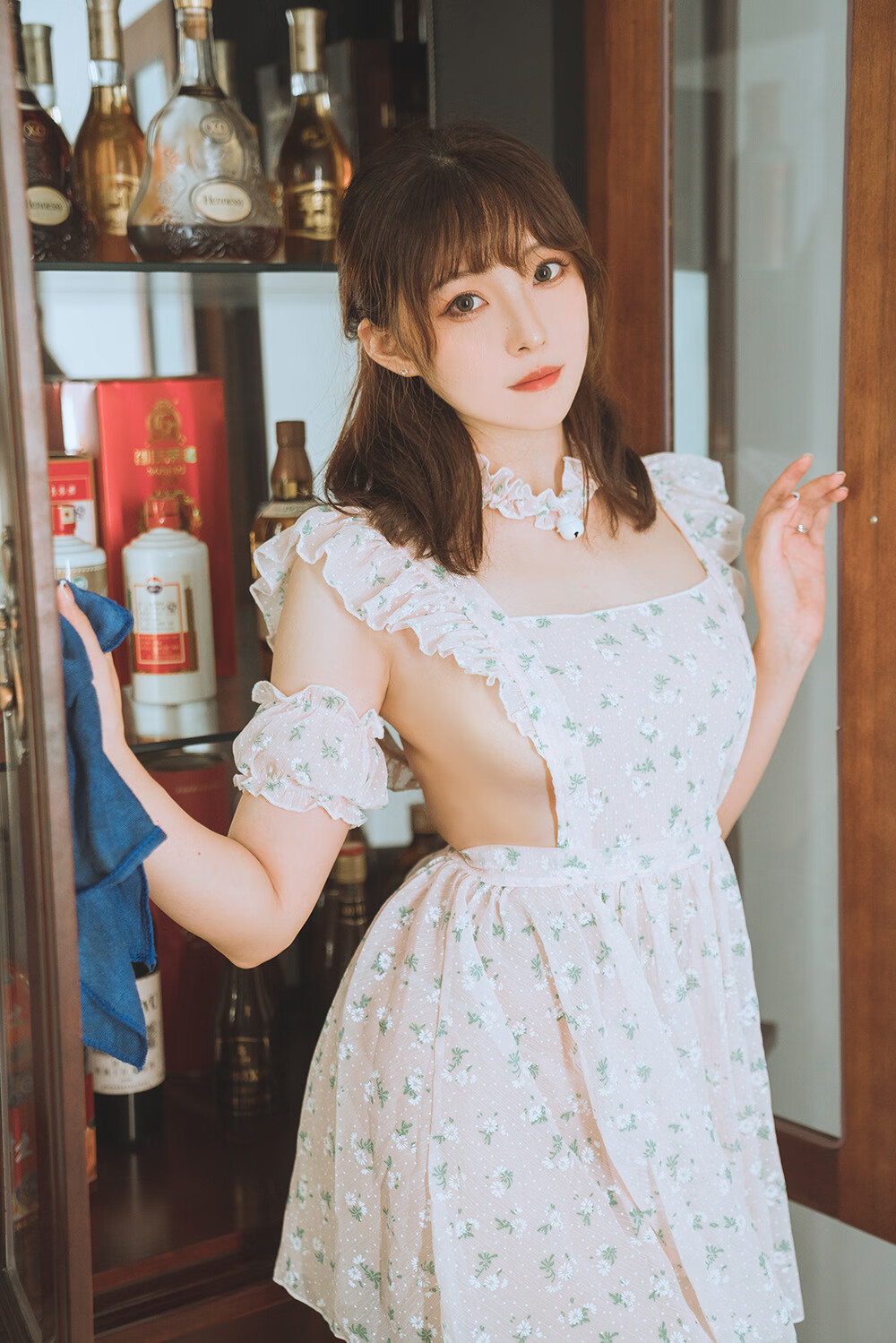 Natsuko夏夏子 碎花围裙[55P-424M]