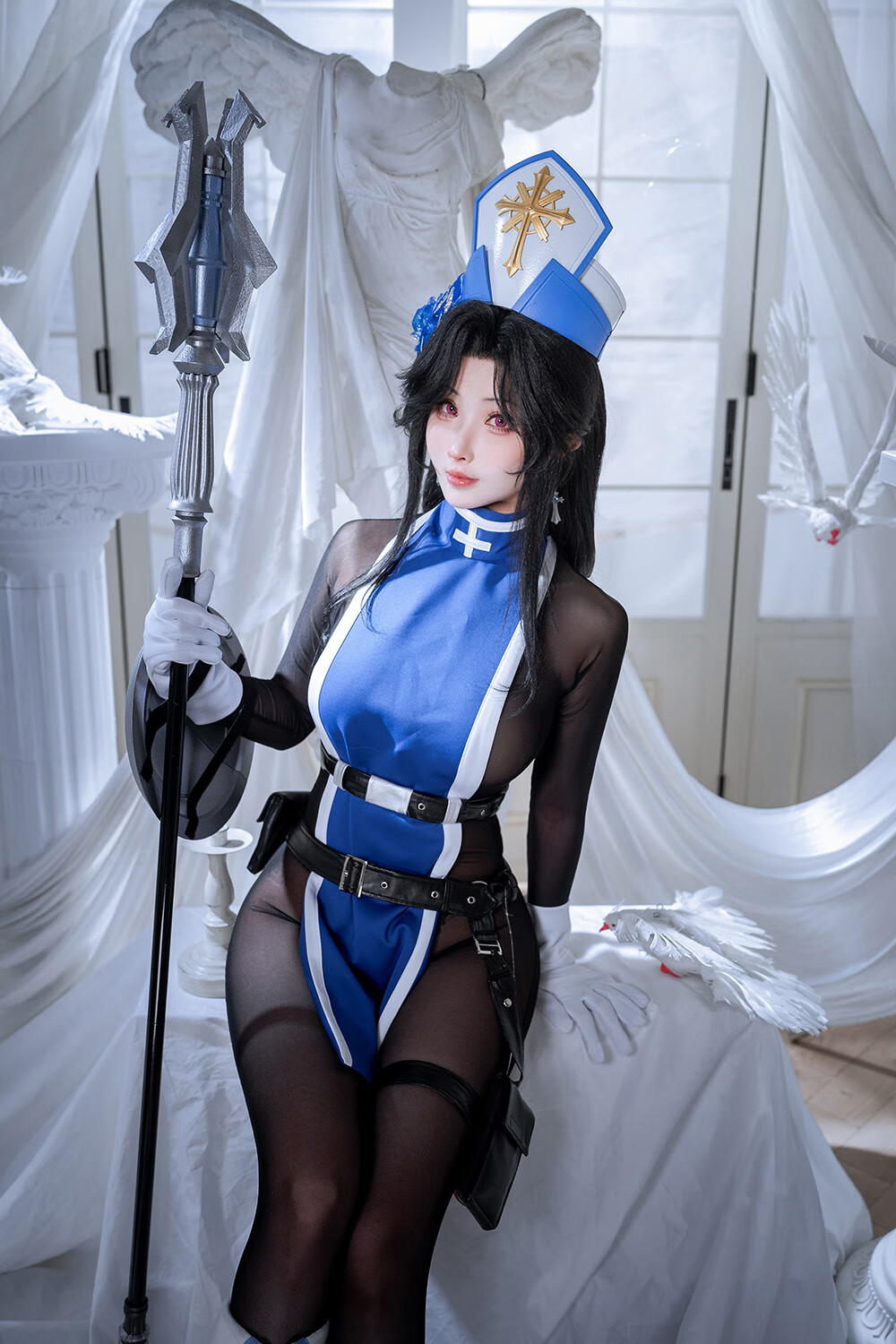 rioko凉凉子 Nikke胜利女神 梅登冰玫瑰[45P-469M]-次元堂
