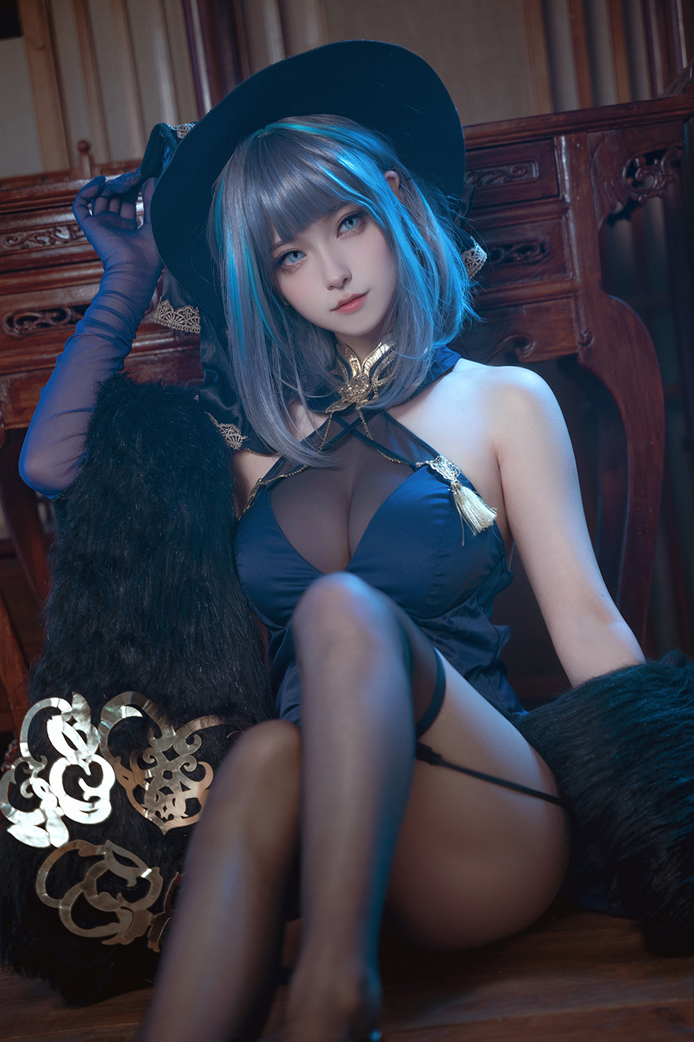 Seya-狮砸 碧蓝航线 柴郡 旗袍 [12P-140MB]-次元堂
