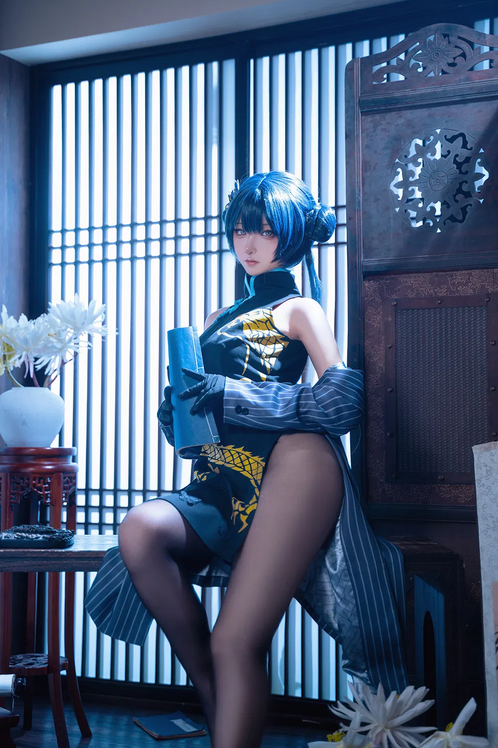 Seya-狮砸 蔚蓝档案 妃咲 旗袍[12P-138M]-次元堂
