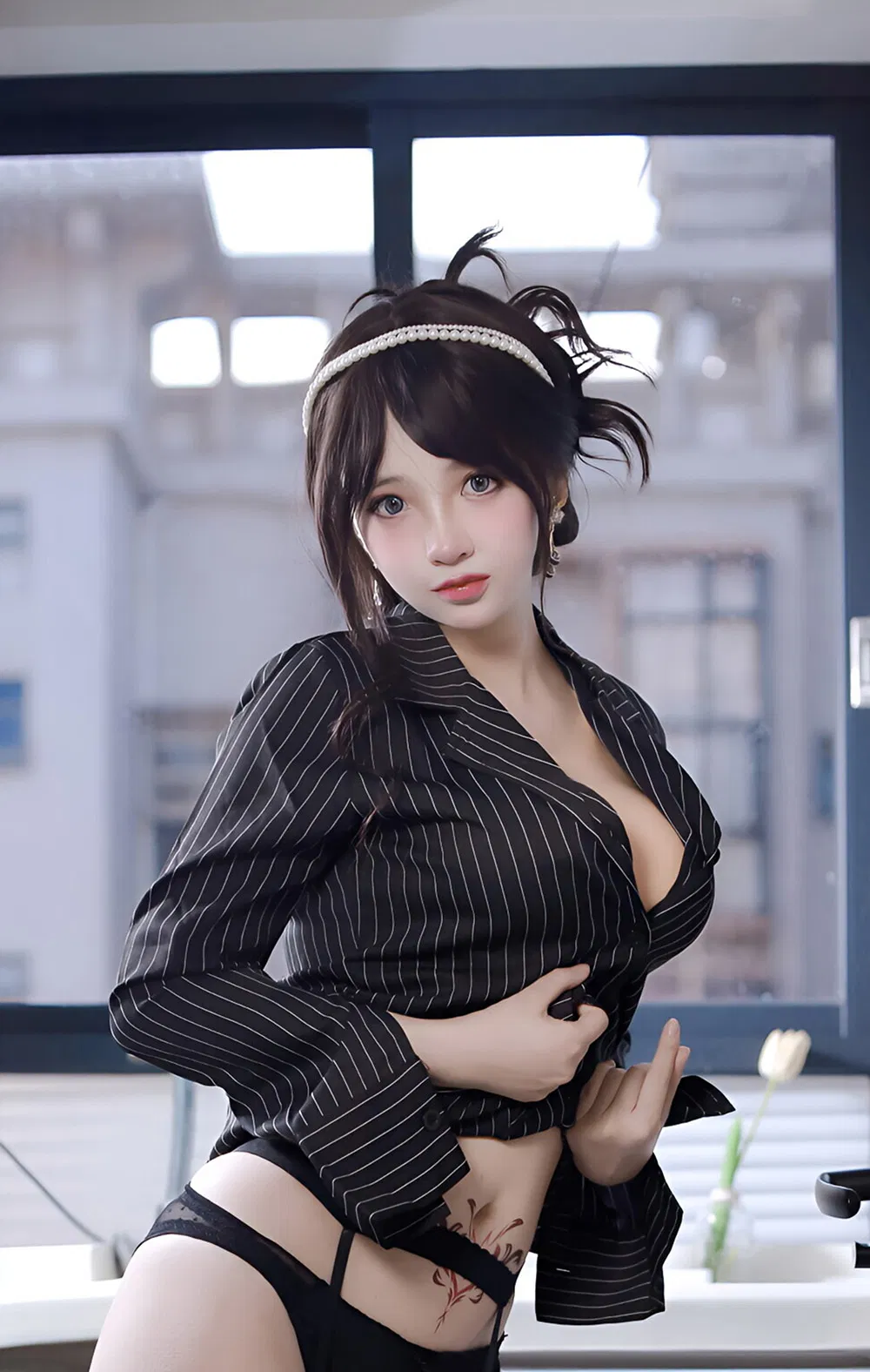 疯猫ss 25年生日本 吊带丝袜西装[71P-414M]-次元堂