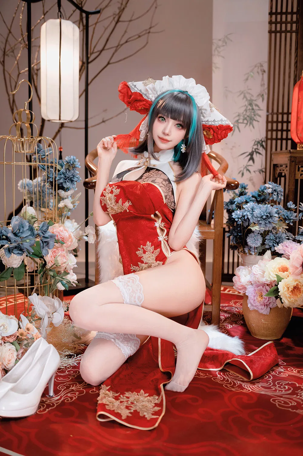 Shika小鹿鹿 碧蓝航线 新年柴郡[17P-234M]-次元堂
